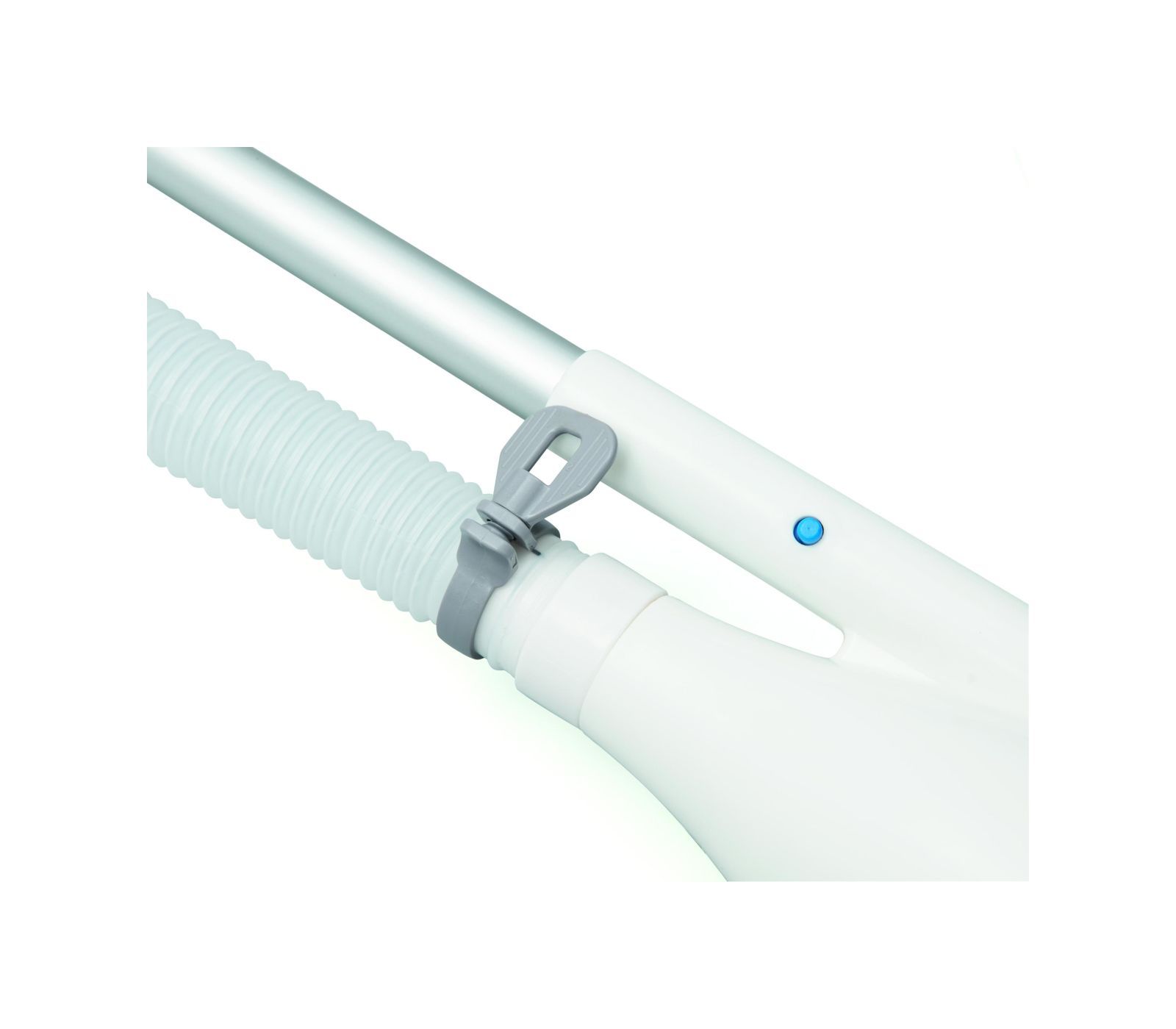 Bestway aspiratore funziona con pompe da 2.006 lt/h e superiori, tubo da mt. 6 e mm. 32  di diametro incluso, ideale per tutte le piscine, asta in alluminio in 4 sezioni, 3 adattatori - Bestway