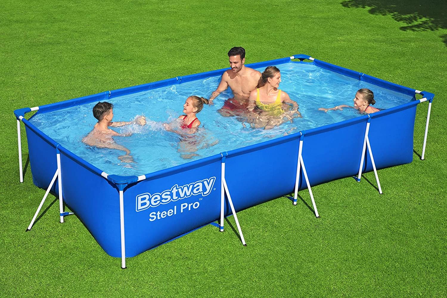 Bestway piscina steel pro frame rettangolare 400x211x81 cm - Bestway