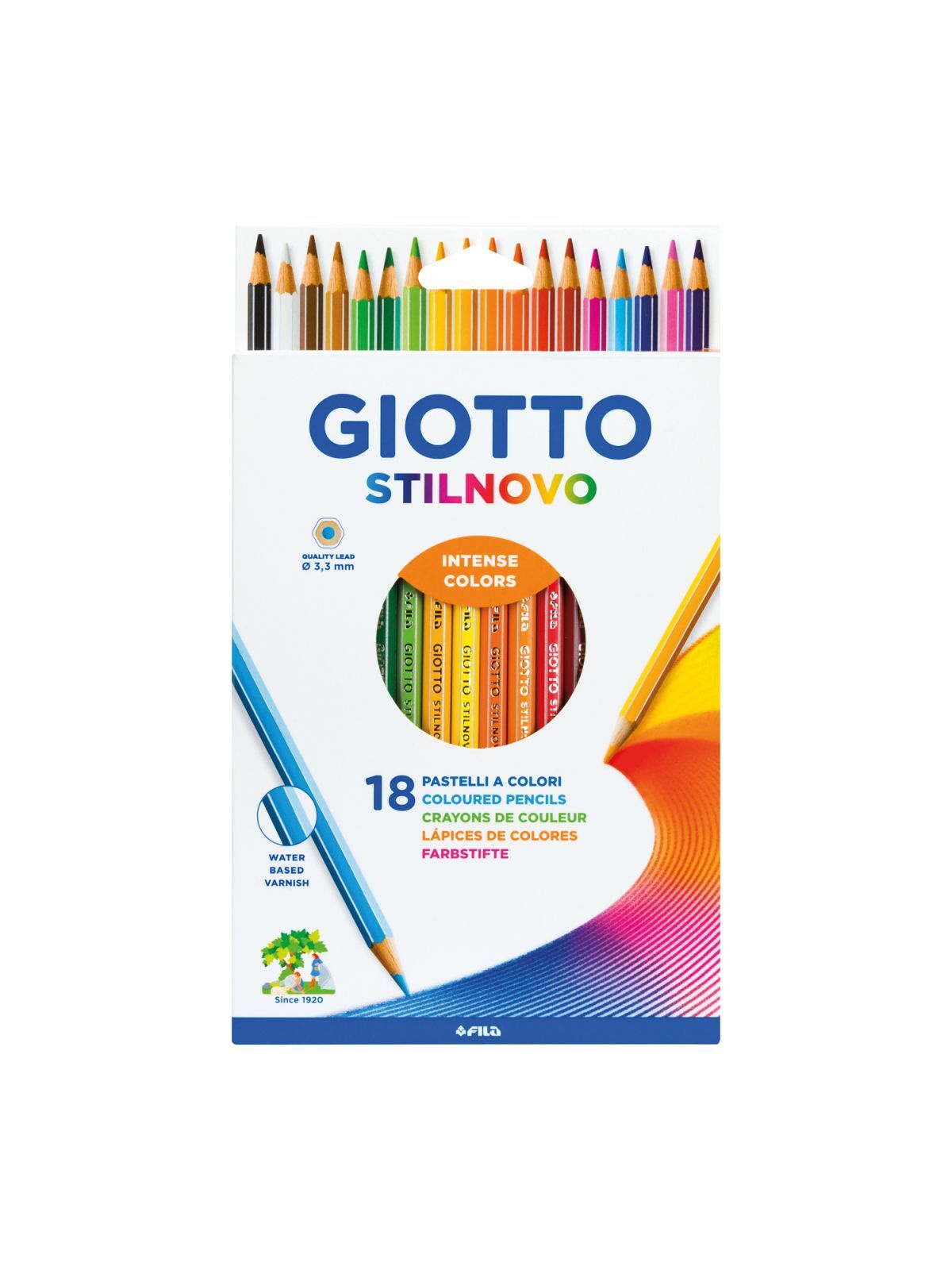 Ast. pastelli stilnovo 18 pz - GIOTTO