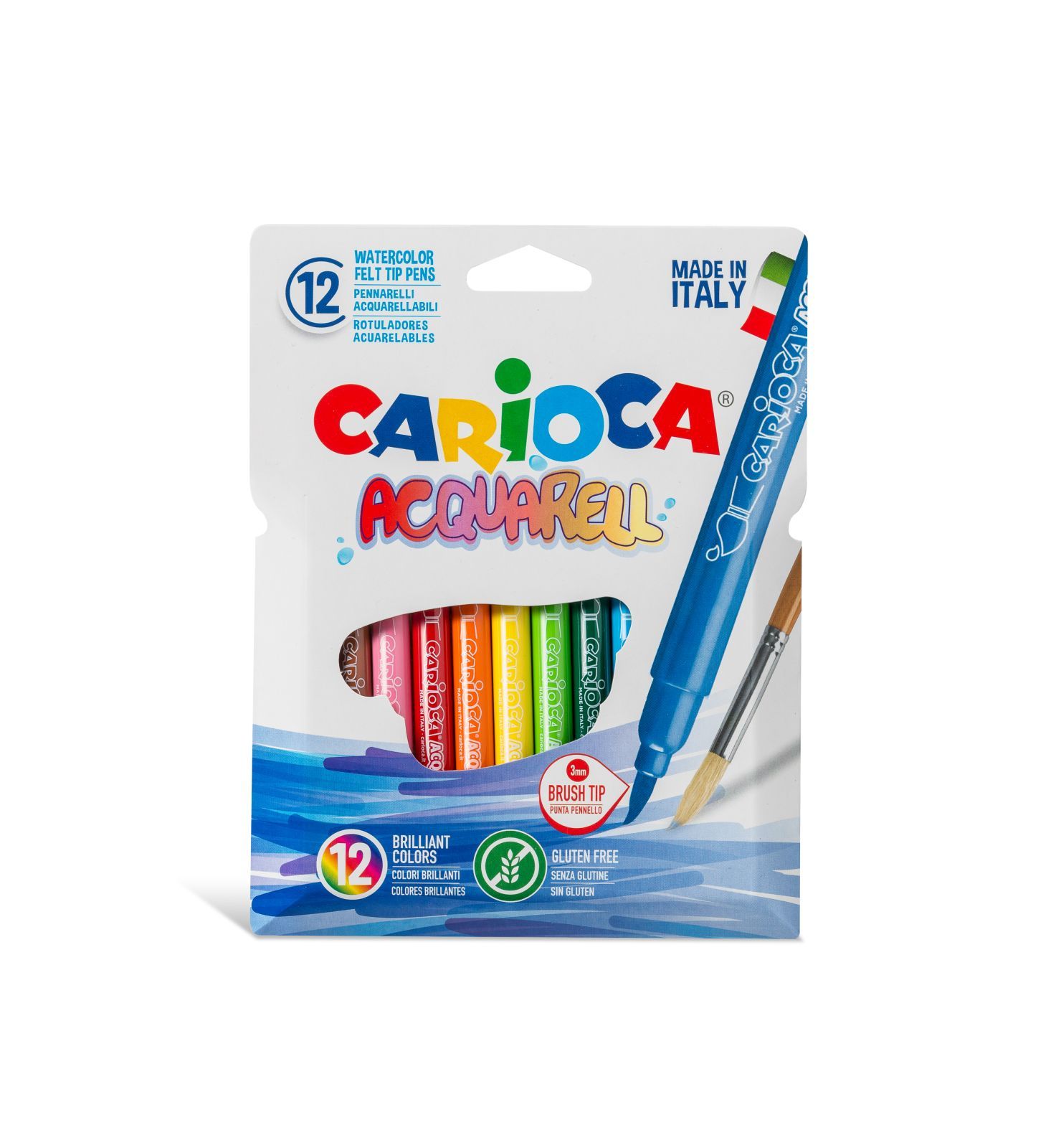 Carioca acquarelli paperboard wallet  12 pcs - CARIOCA