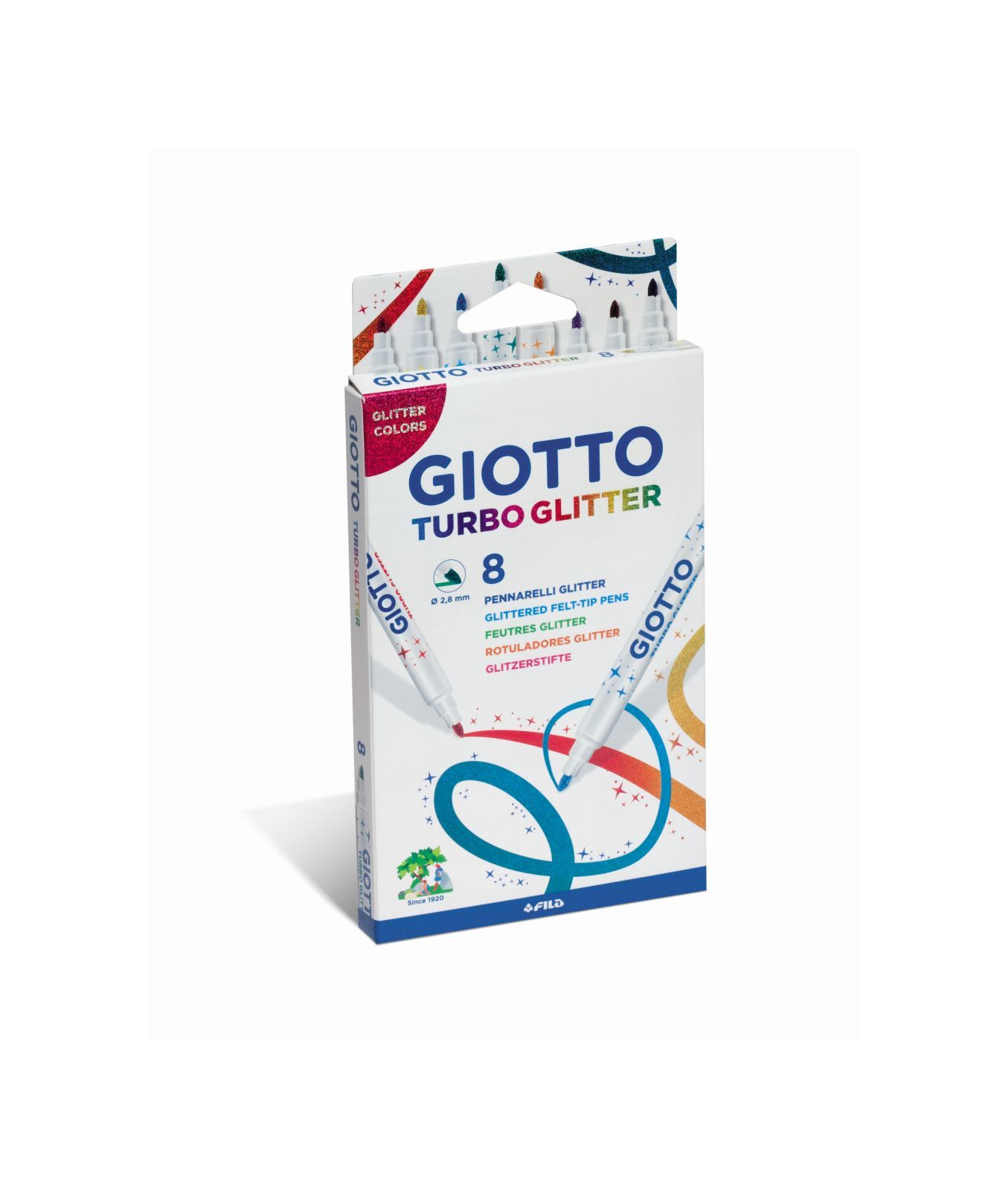 Ast. giotto turbo glitter 8 pz - GIOTTO