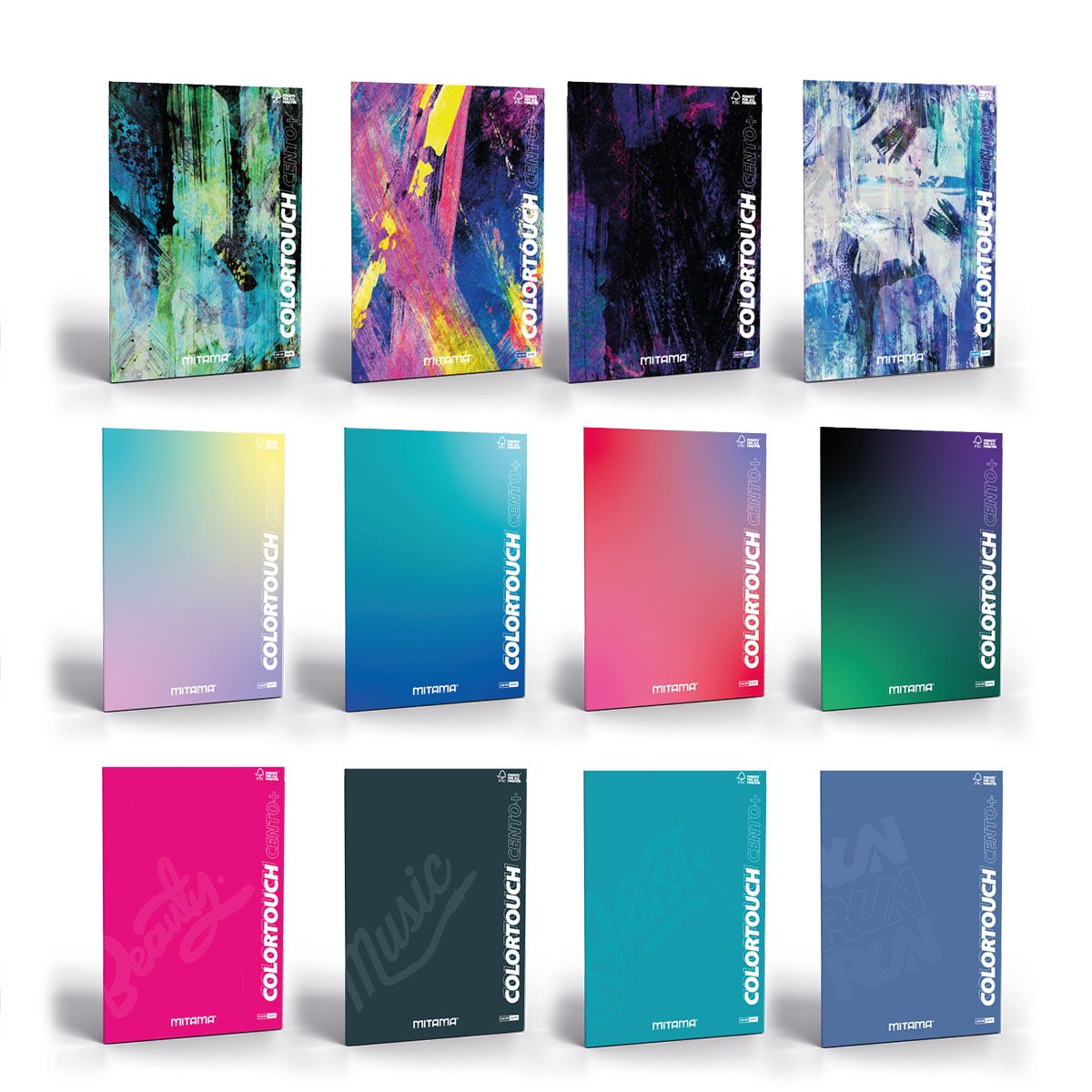 Maxi quaderno colortouch 100+ mitama rigatura 4 mm - MITAMA