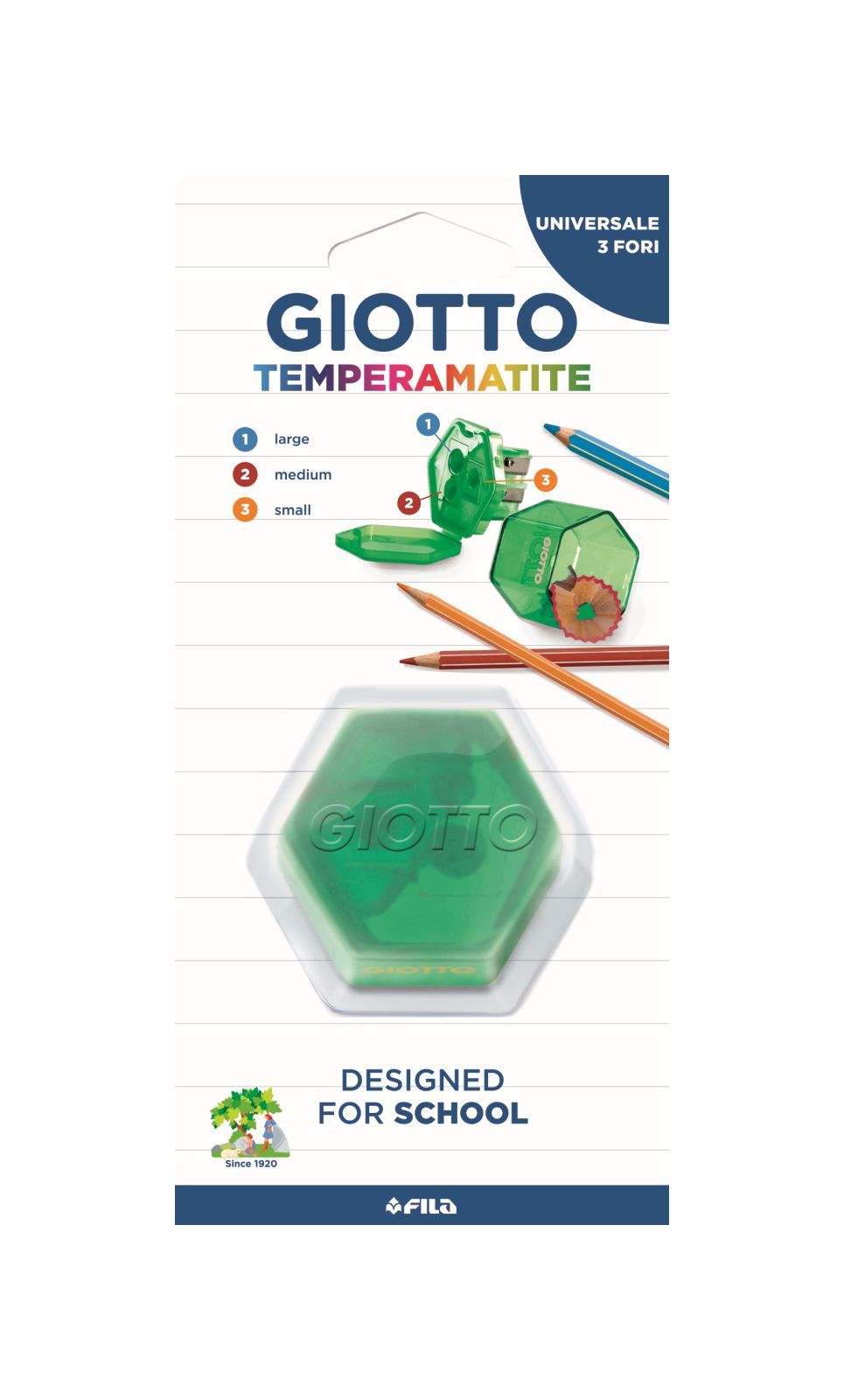Giotto temperamatite universale 3 fori - GIOTTO