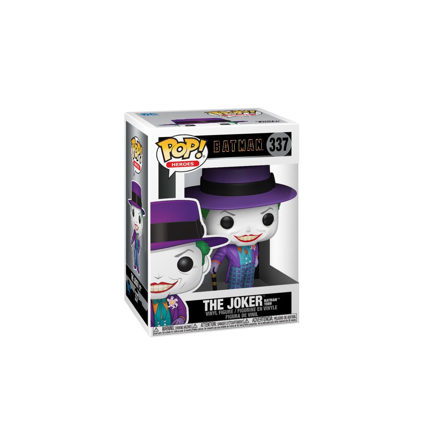 Funko pop heroes:batman 1989-joker con cappello (con possibile chase) - DC COMICS, FUNKO POP!