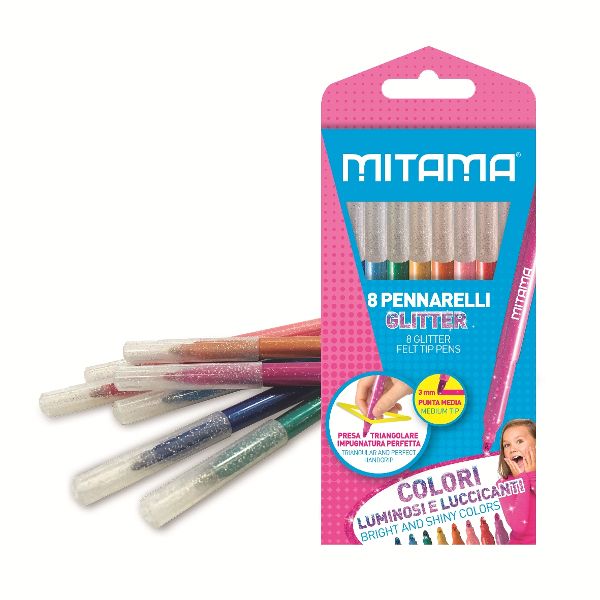 Pennarelli mitama glitter pz. 8 - MITAMA