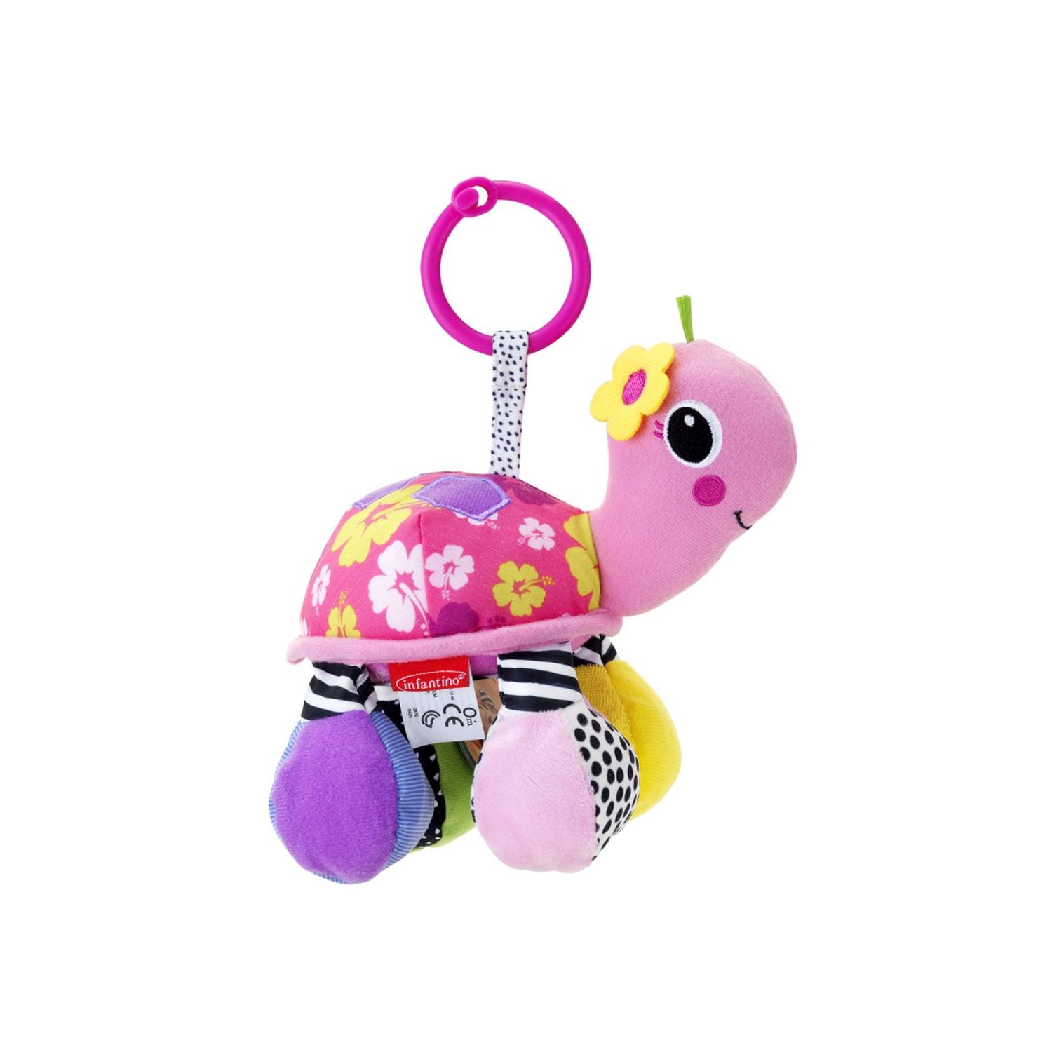 Sonaglino tartaruga rosa - INFANTINO