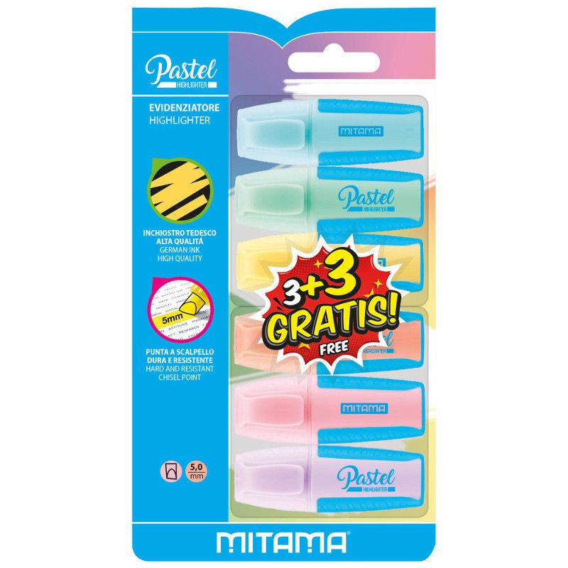 Mini evidenziatori mitama pastello pz. 4 - MITAMA