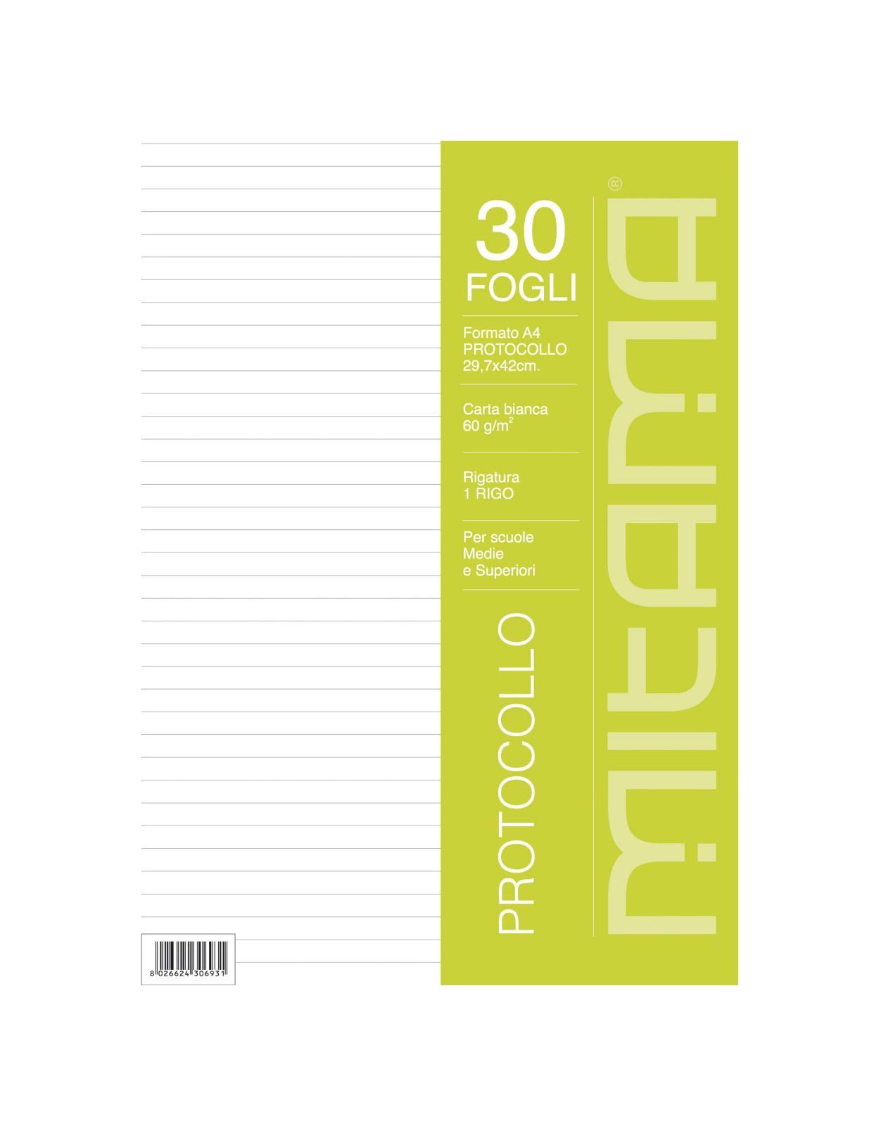 Foglio protocollo mitama 1 rigo - MITAMA