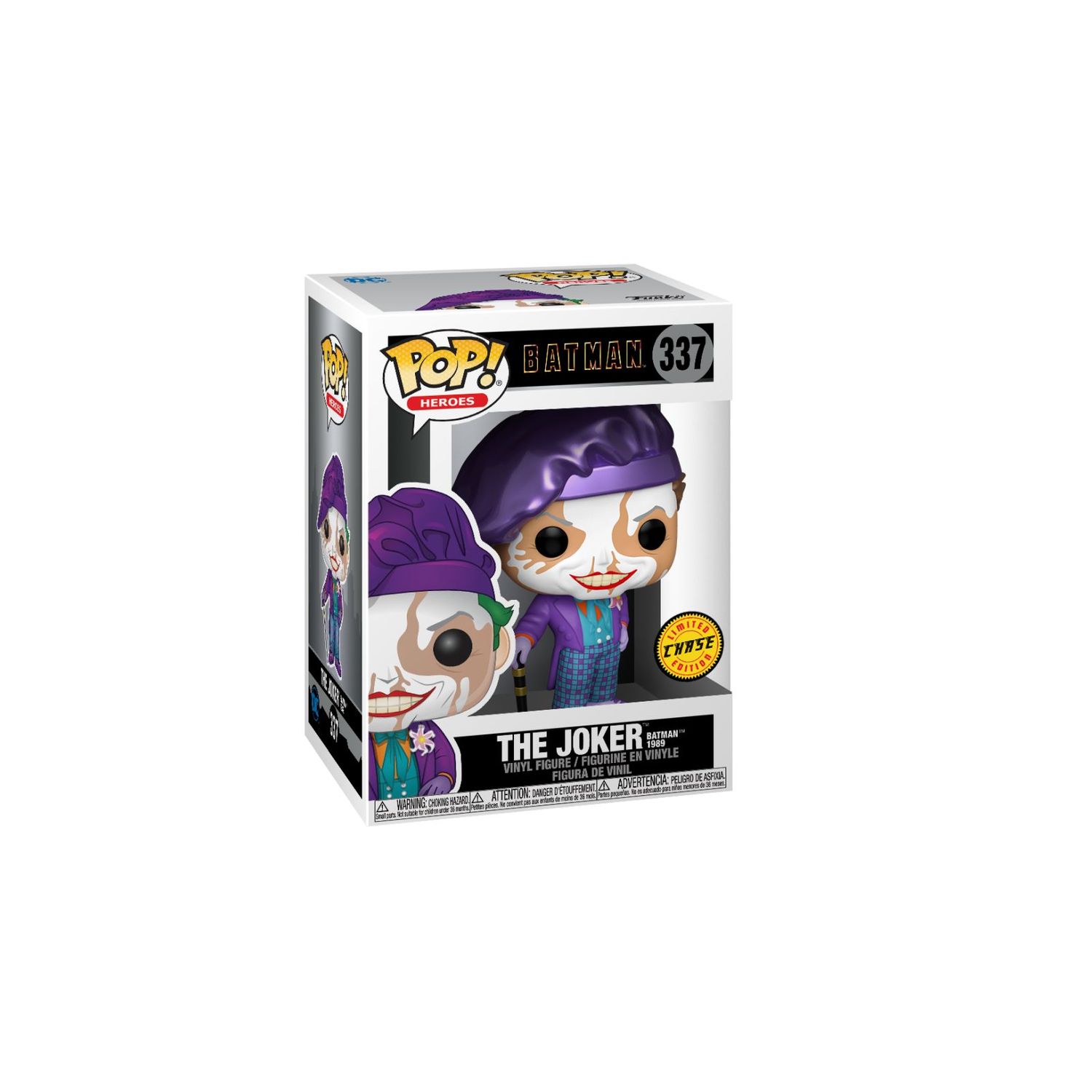 Funko pop heroes:batman 1989-joker con cappello (con possibile chase) - DC COMICS, FUNKO POP!