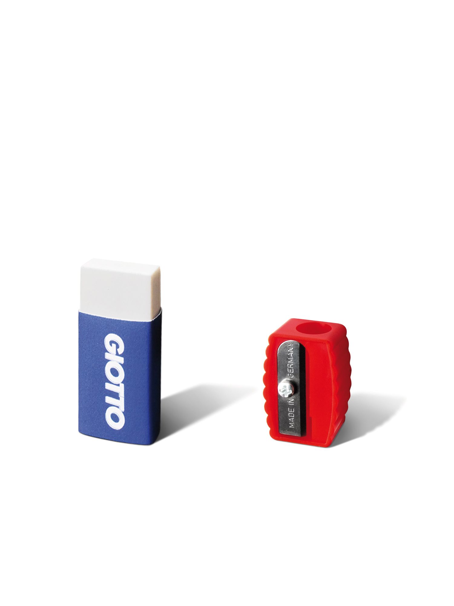 Pastelli giotto stilnovo cancellabili con gomma: ideali per scuola, scrittura e sottolineatura - set da 10 con maxi gomma e temperamatite - GIOTTO