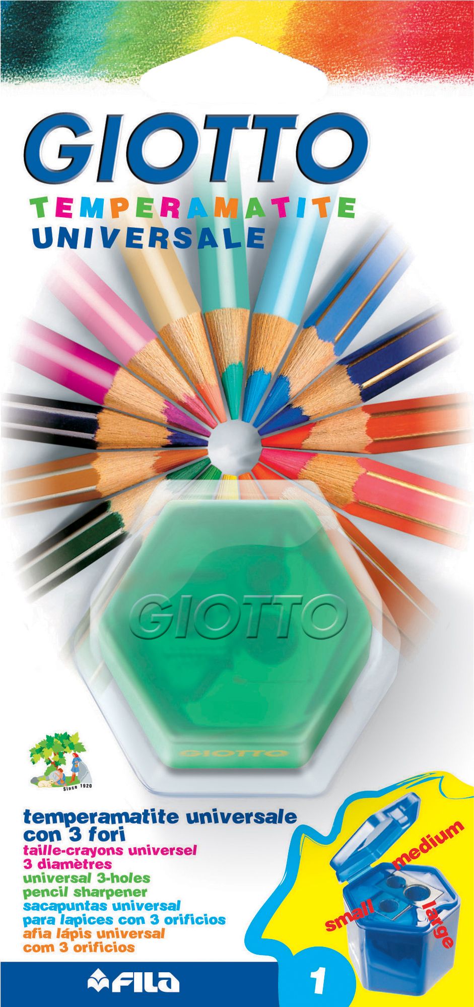 Giotto temperamatite universale 3 fori - GIOTTO