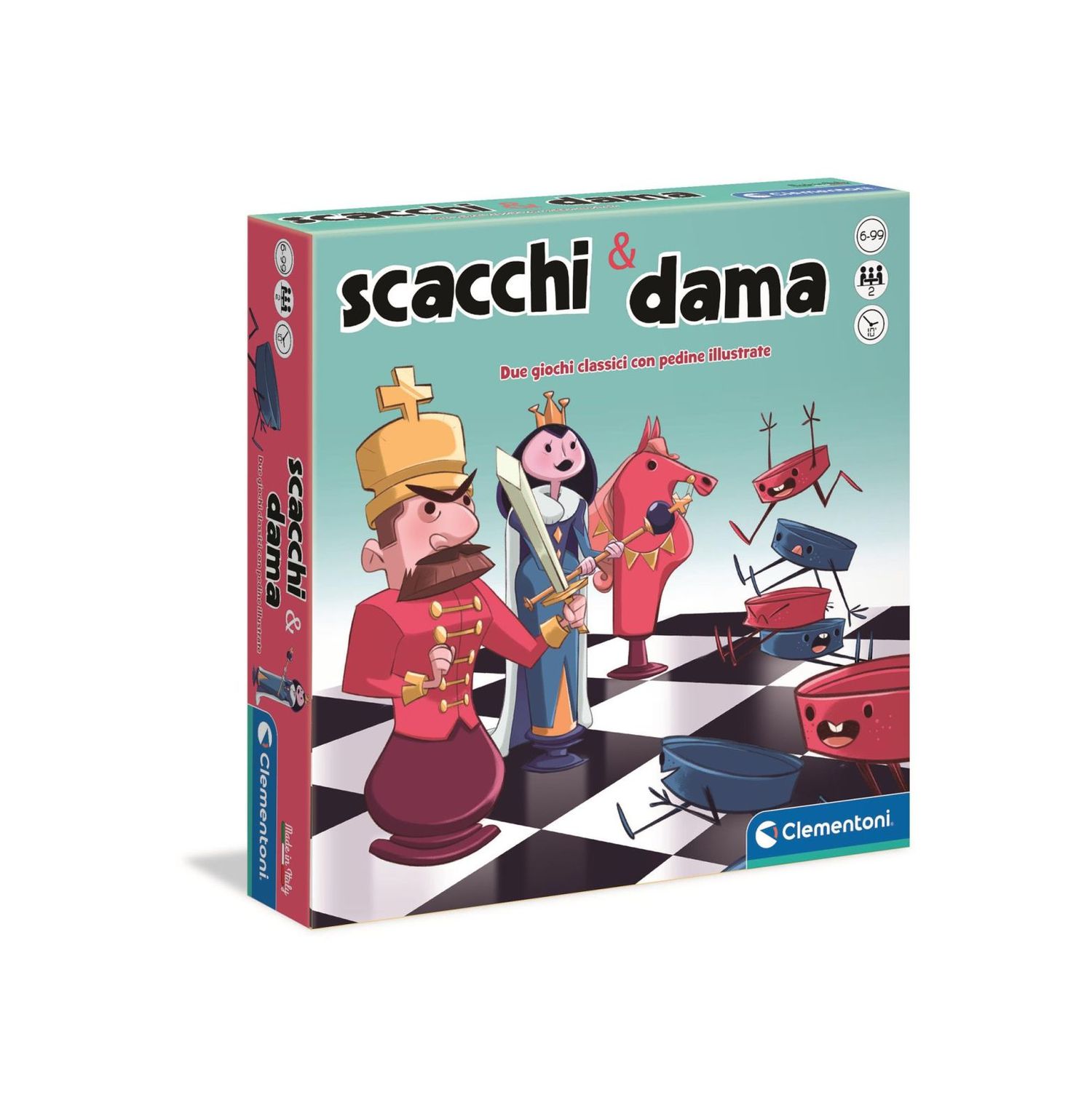 Clementoni - 16292 - scacchi & dama - CLEMENTONI