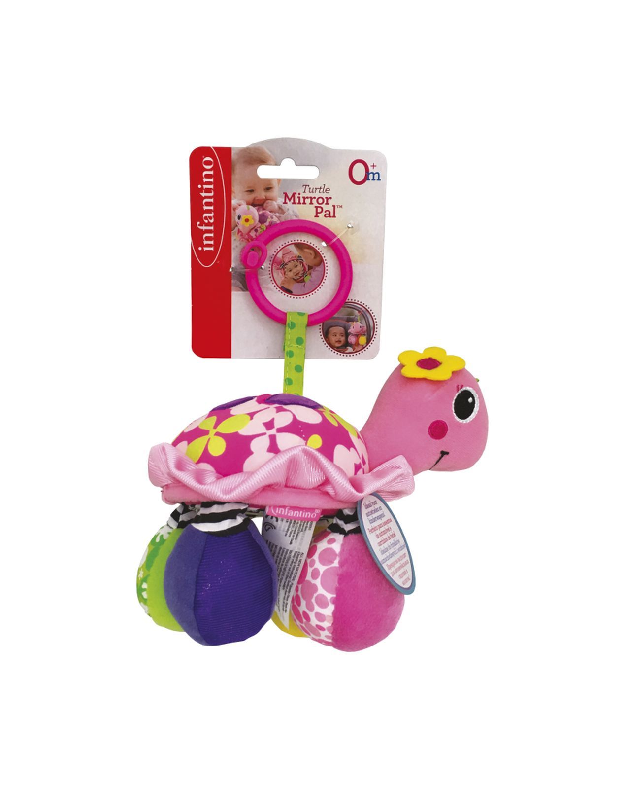 Sonaglino tartaruga rosa - INFANTINO