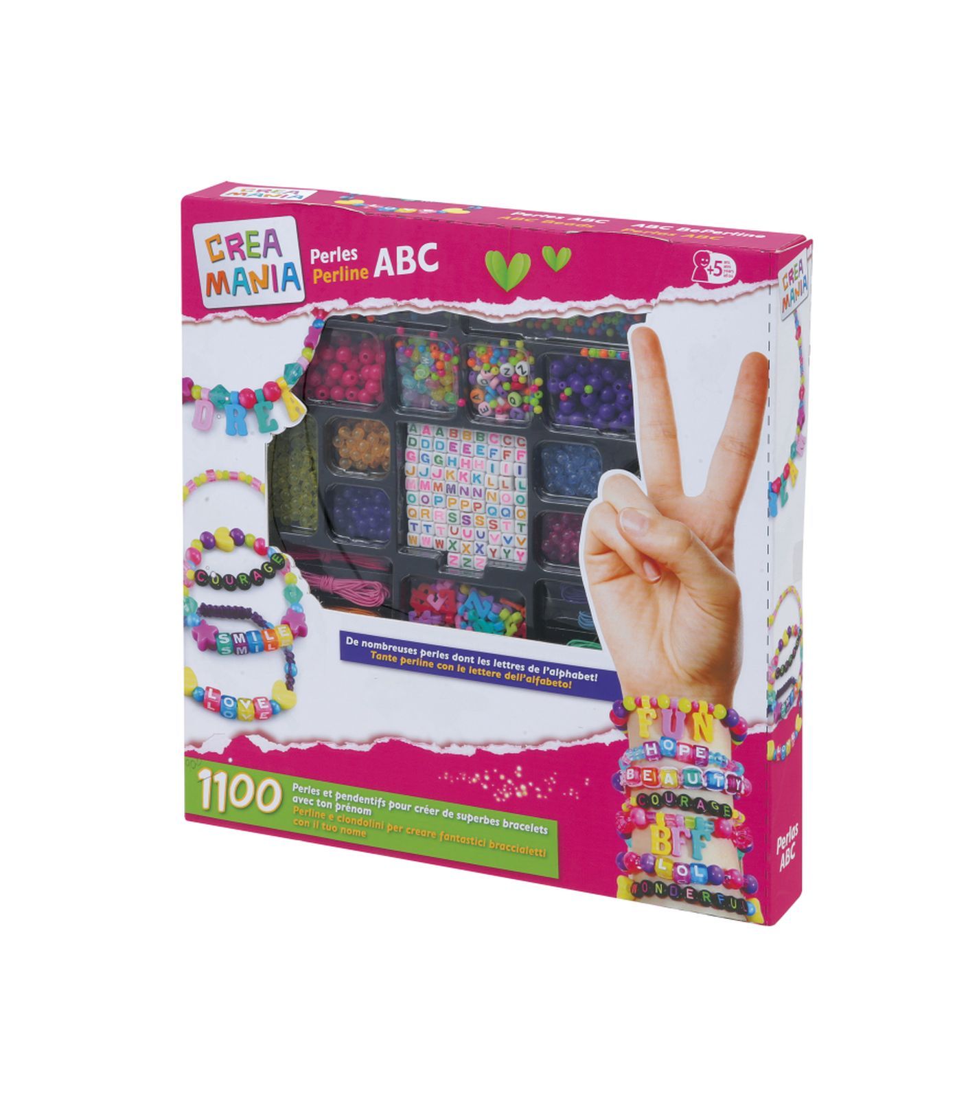 Perline abc - crea braccialetti con lettere dell'alfabeto - CREA MANIA