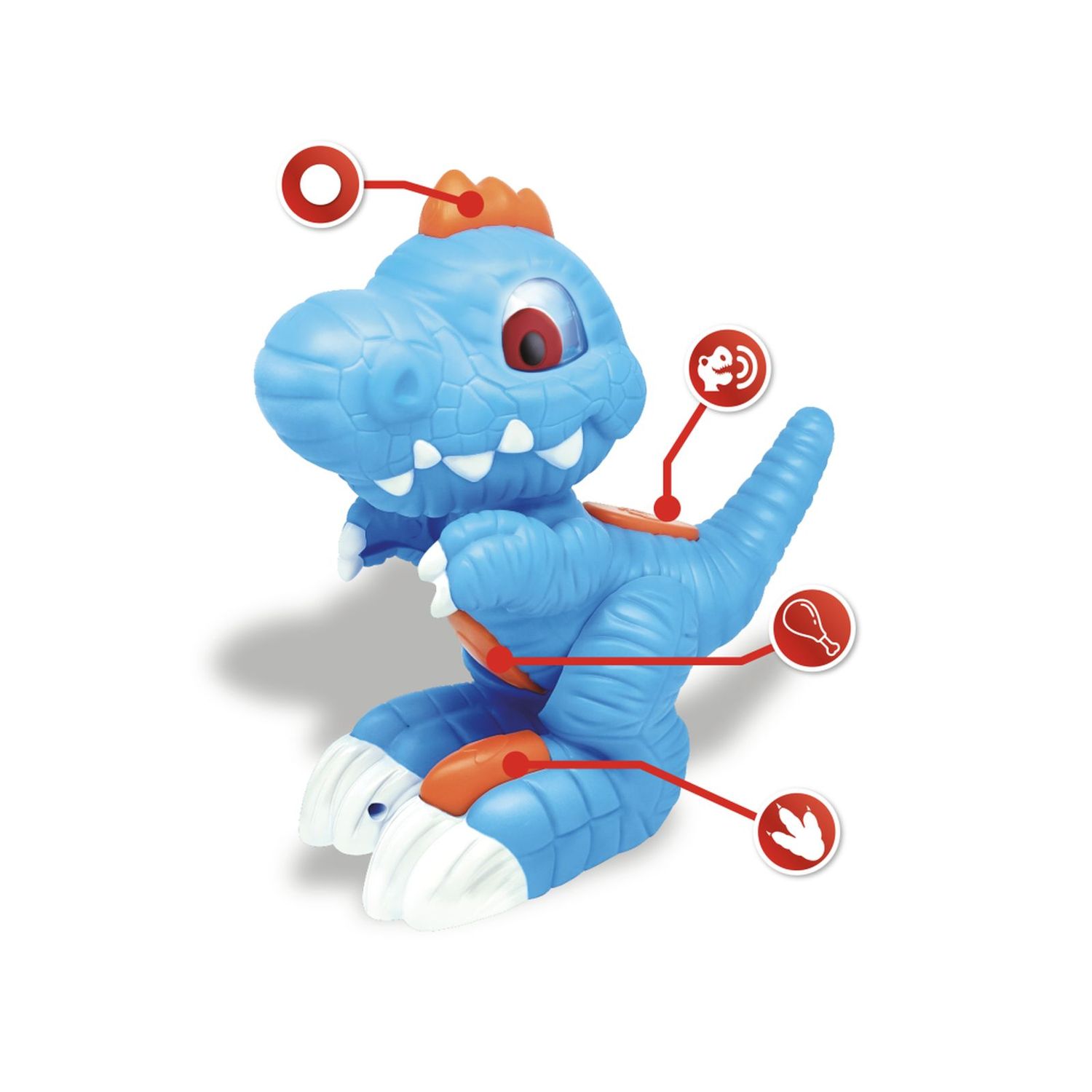Dinosauro interattivo - talk&amp;touch dino - BABY SMILE