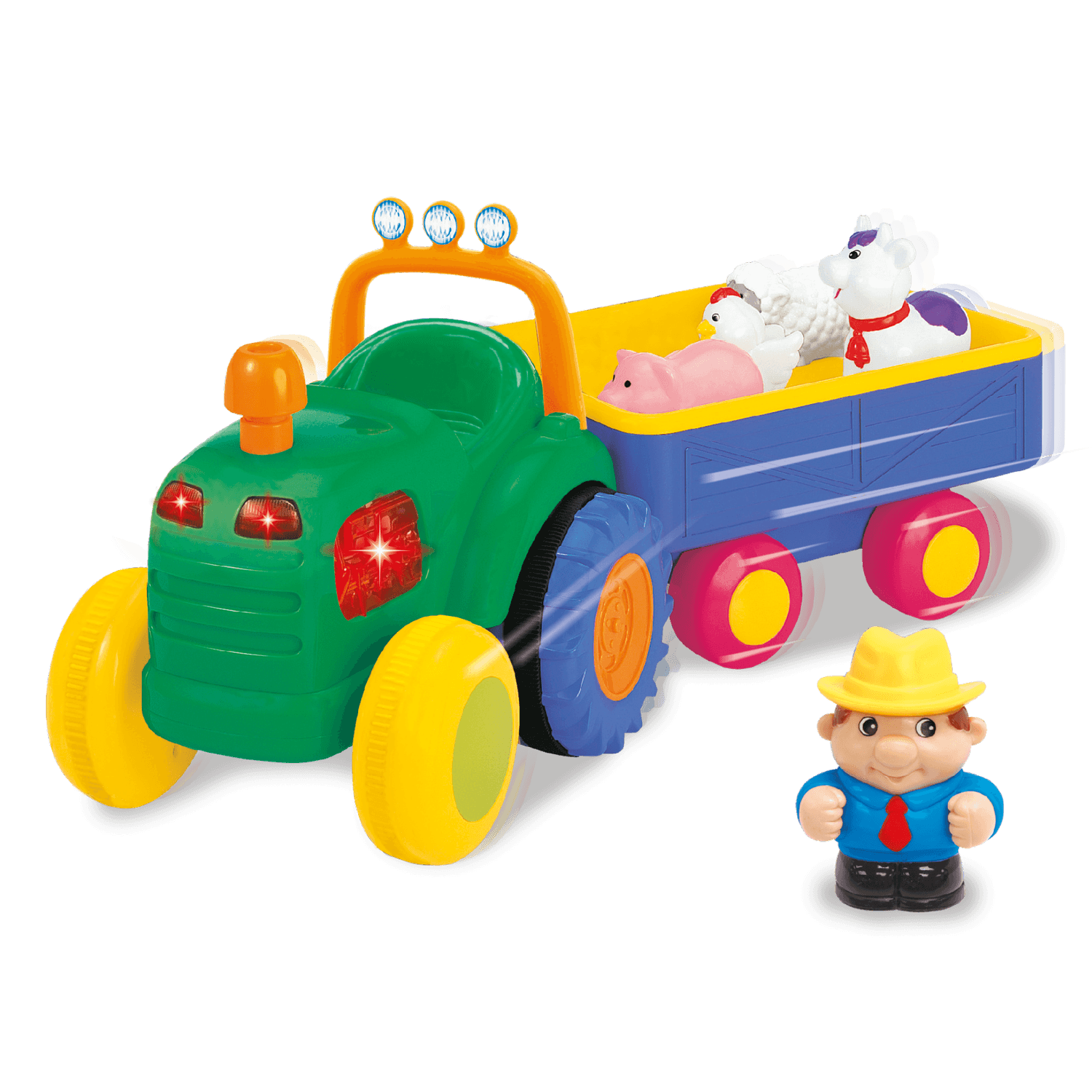 Trattore con animali - farm tractor - BABY SMILE
