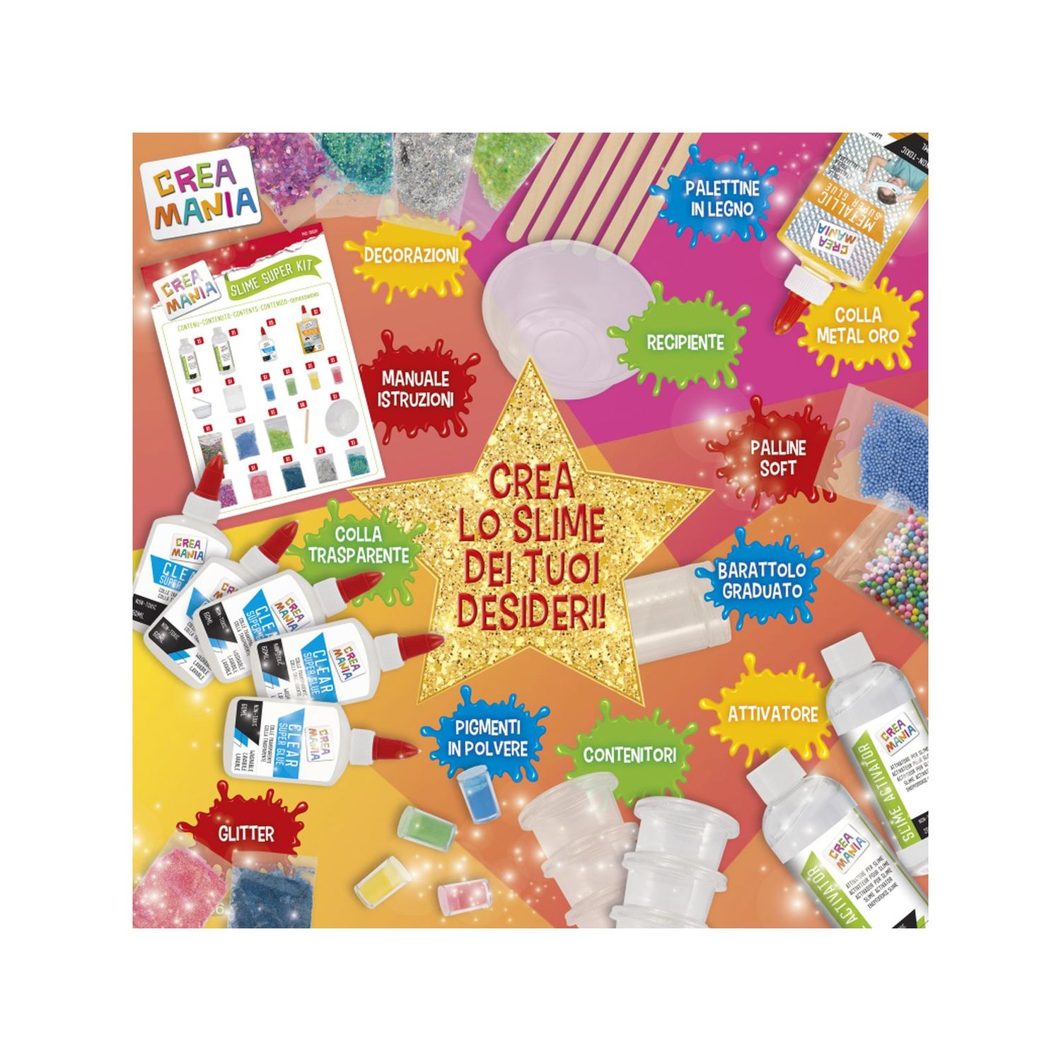 Slime super kit - CREA MANIA