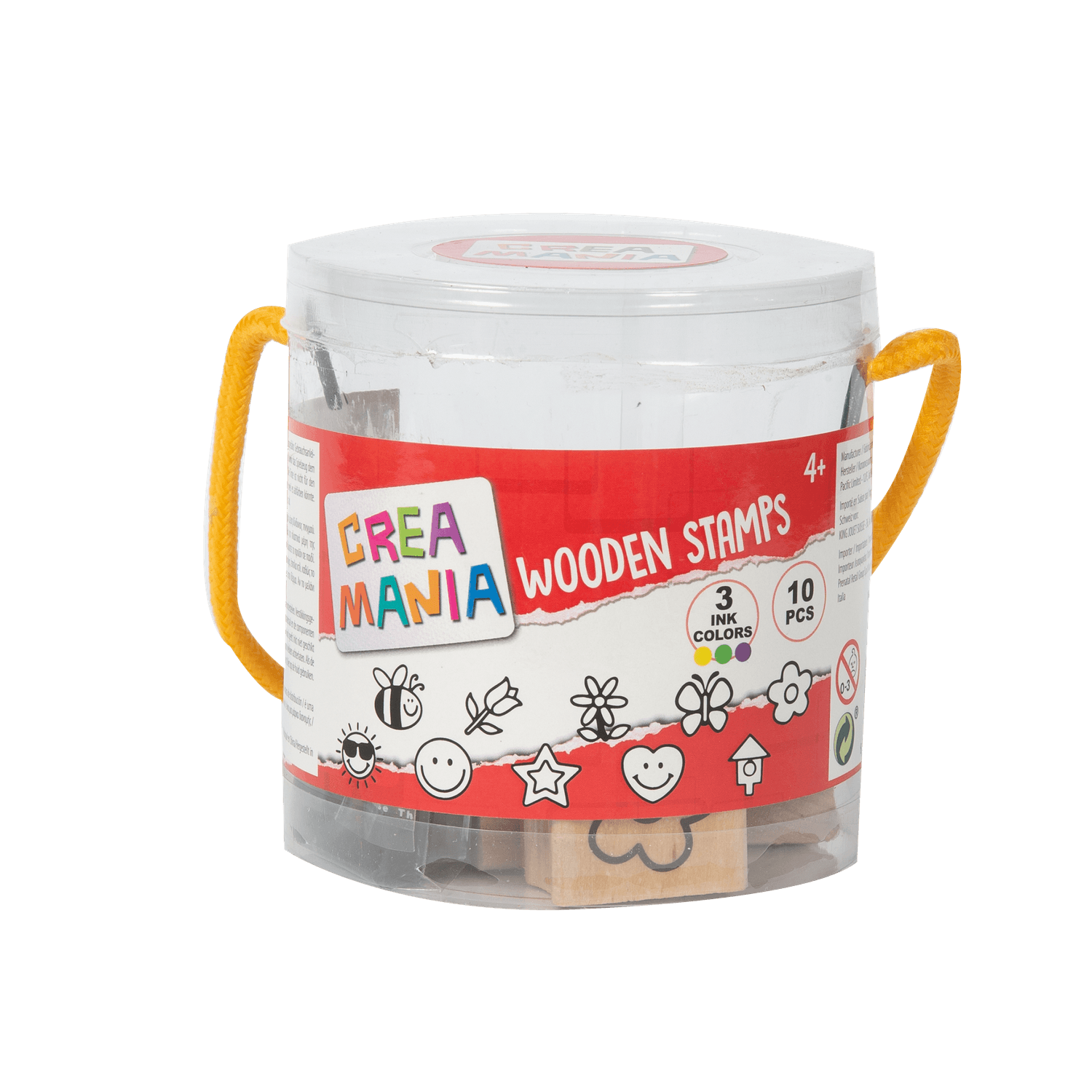 Set timbrini in legno - wooden stamps - CREA MANIA