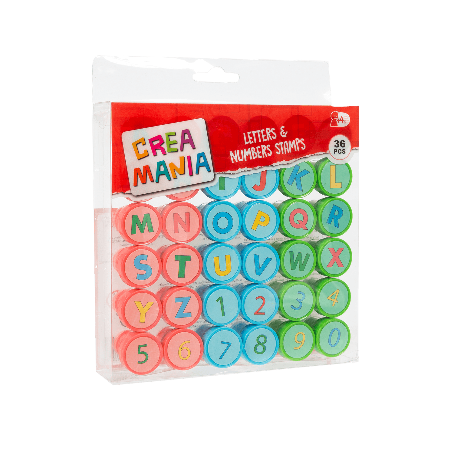 Set timbrini lettere e numeri 36pcs - CREA MANIA