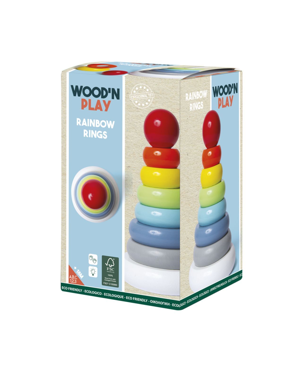 Torre arcobaleno - WOOD 'N' PLAY