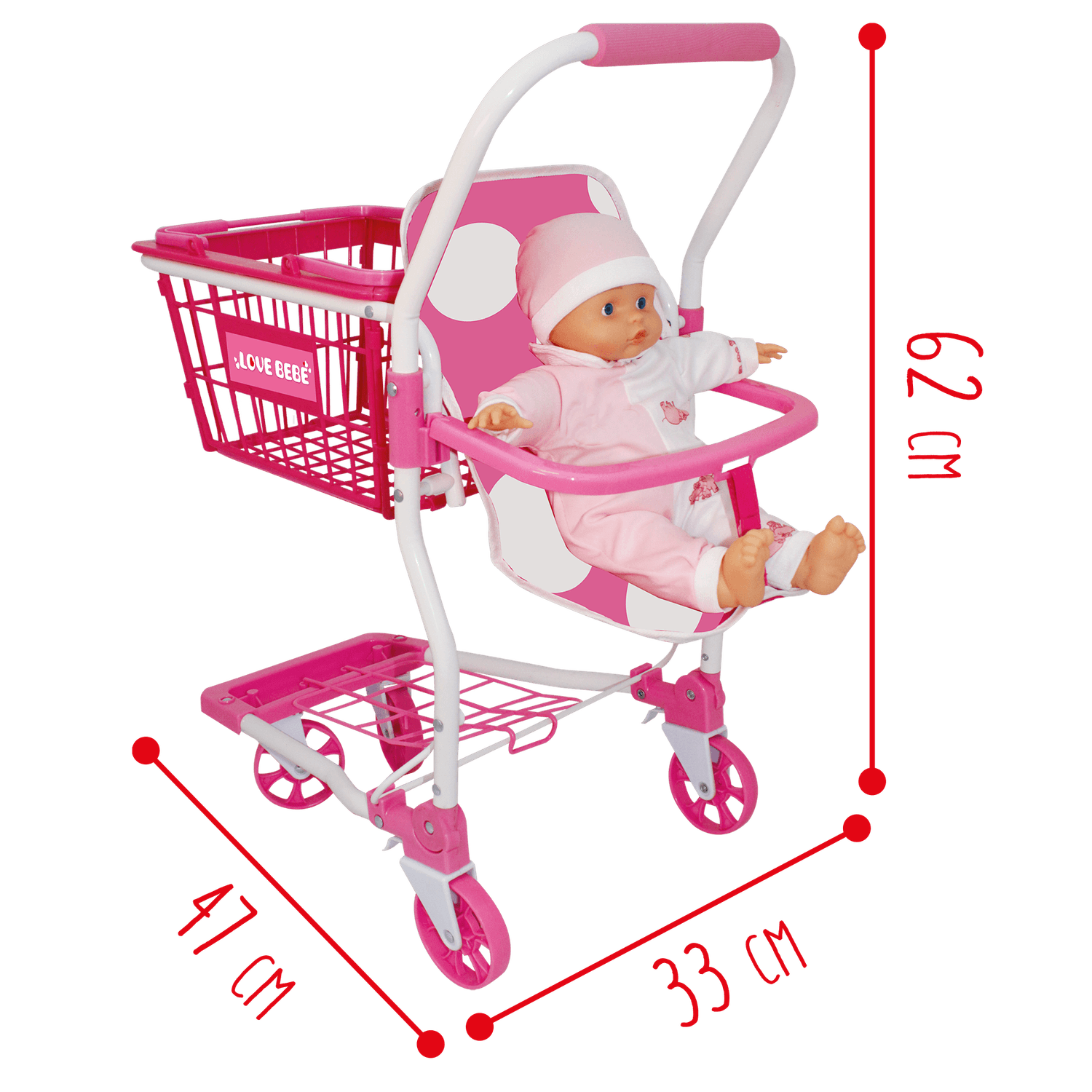 Carrello spesa bebe - LOVE BEBÈ