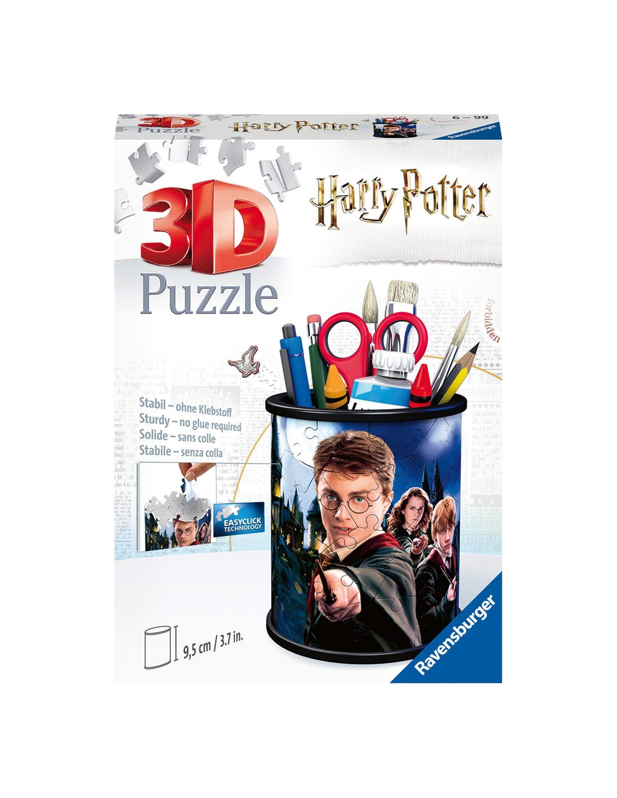 Ravensburger - 3d puzzle portapenne harry potter, 54 pezzi, 6+ anni - Harry Potter, RAVENSBURGER, RAVENSBURGER 3D PUZZLE