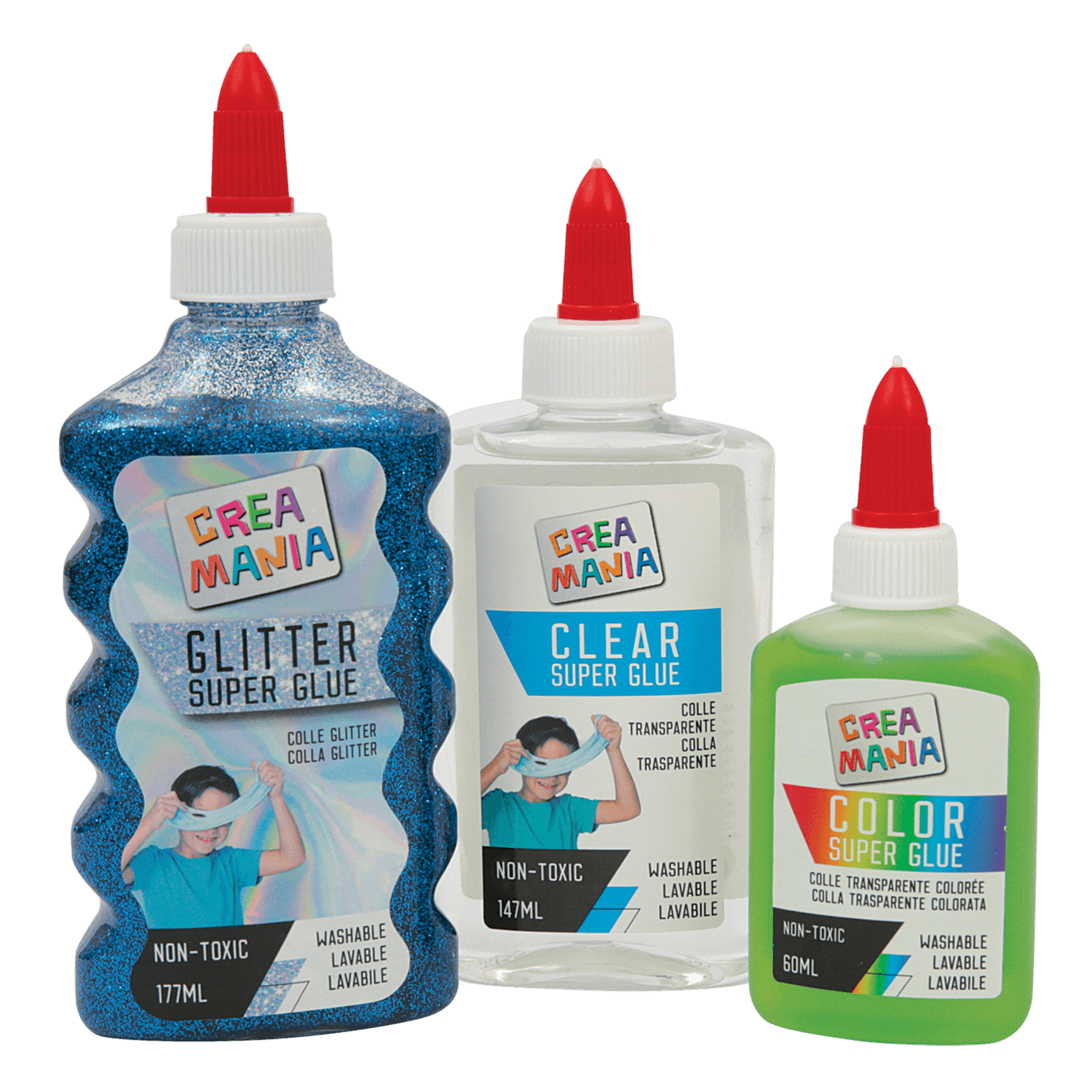 Slime kit - blu/verde - CREA MANIA