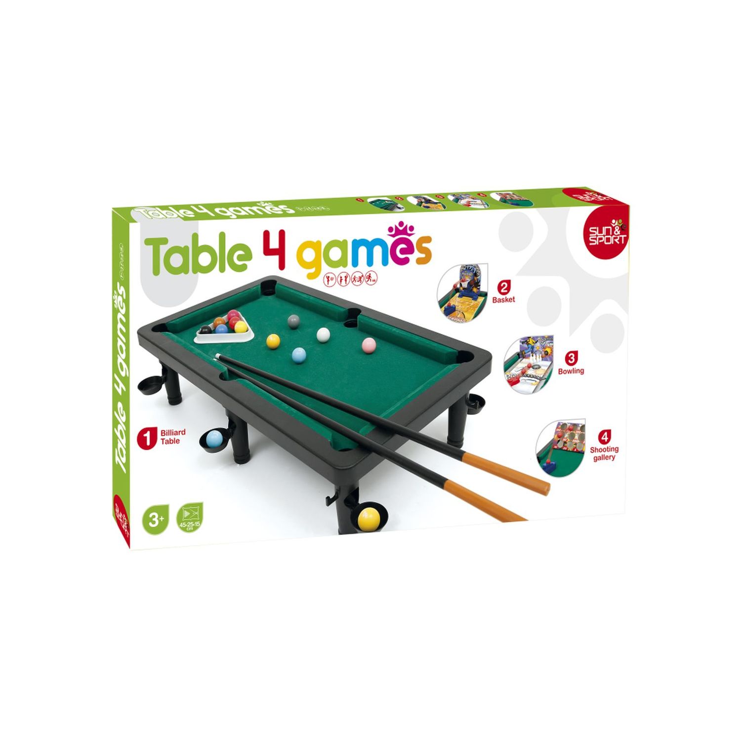 Tavolino 4 giochi - SUN&SPORT