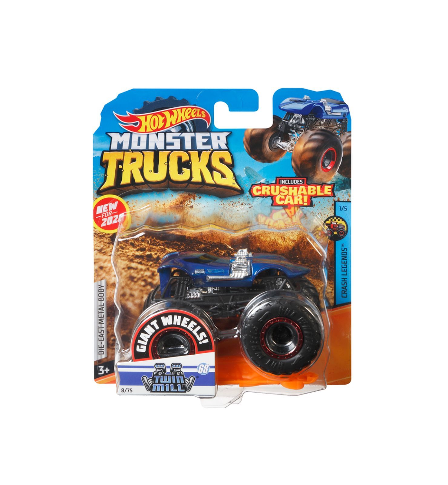 Hot wheels – monster truck macchinina assortita in scala 1:64, veicolo assortito, 4+anni - Hot Wheels