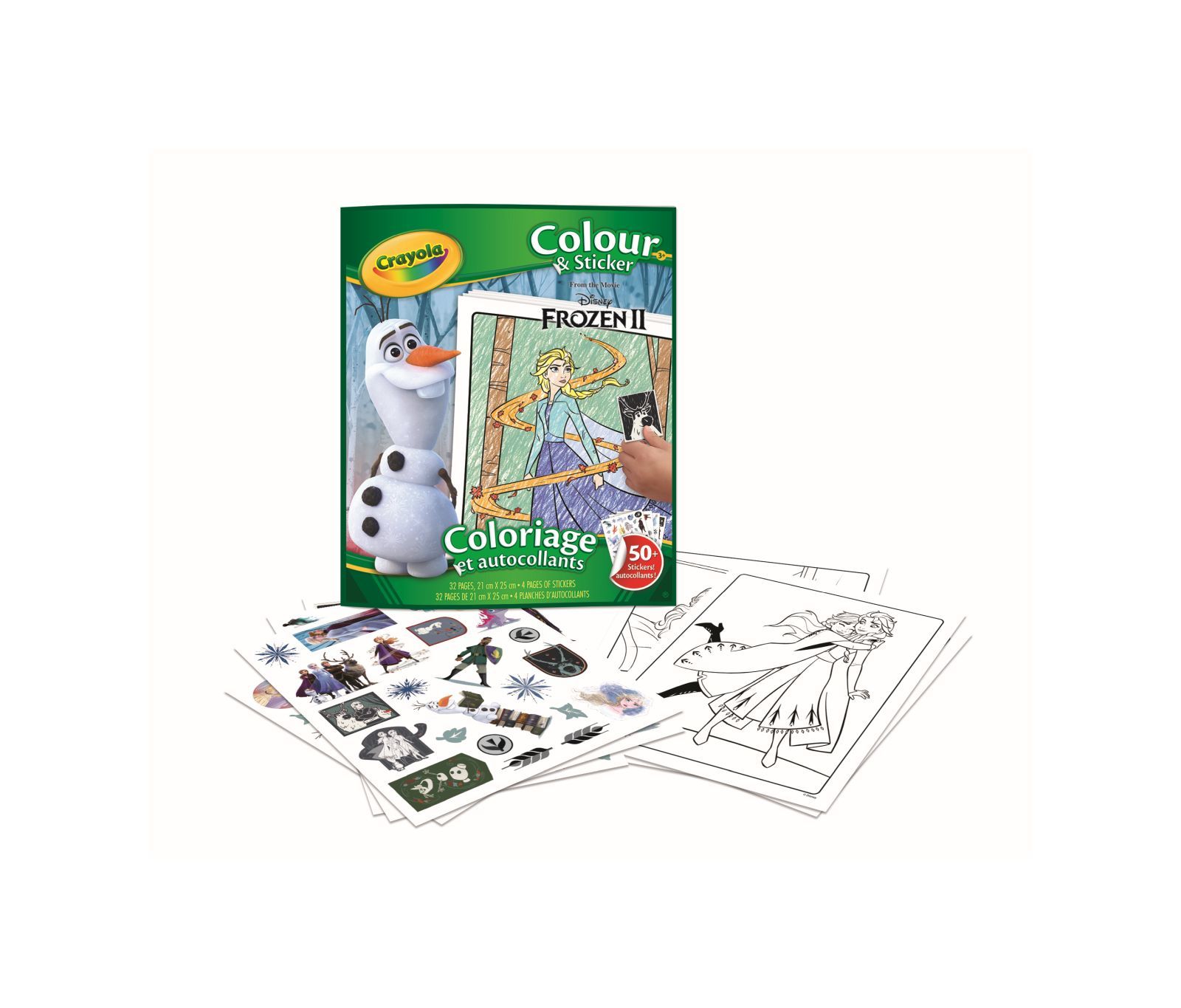 Crayola - album color&sticker frozen 2 - DISNEY PRINCESS