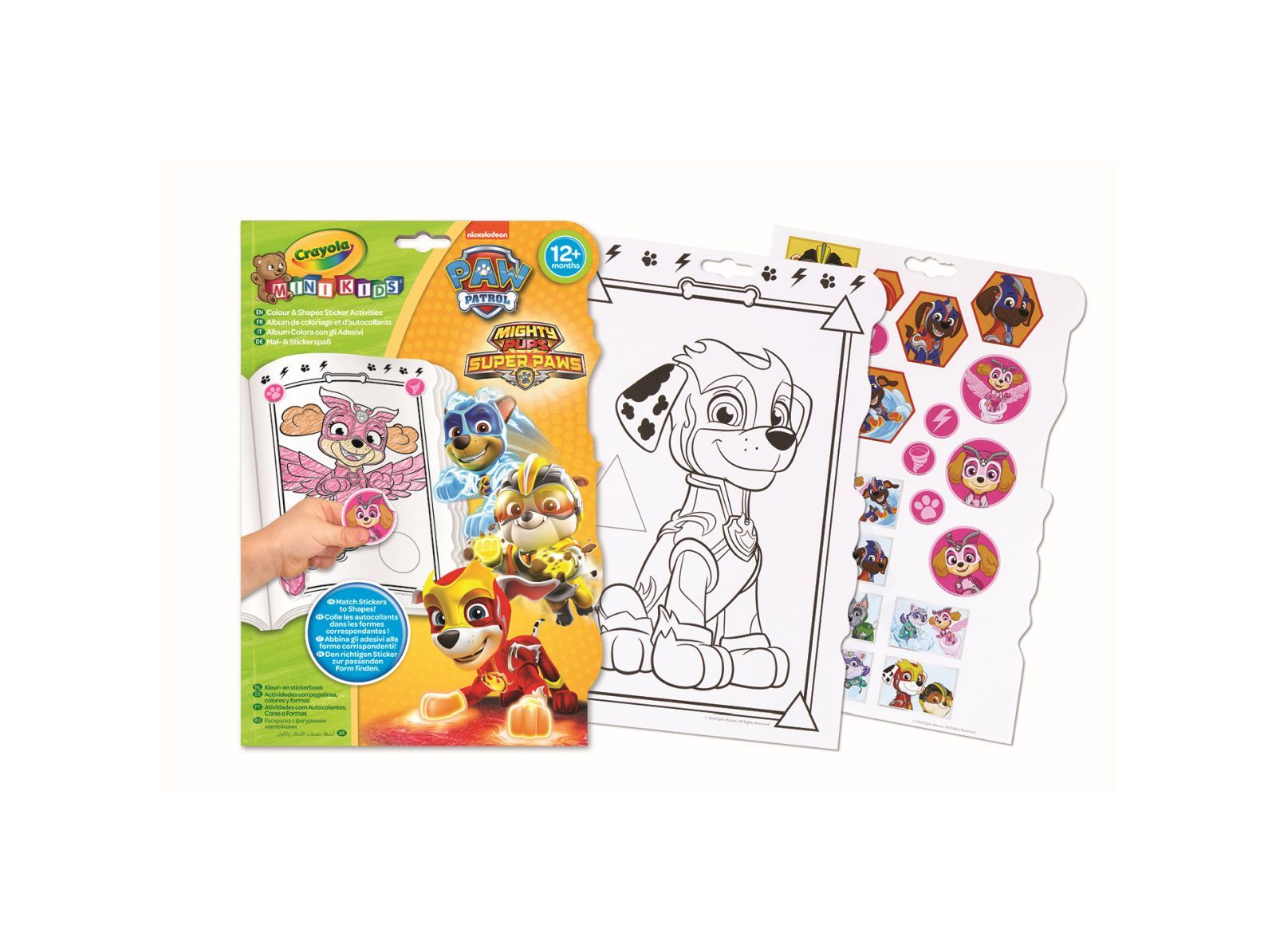 Crayola minikids - album colora con gli adesivi paw patrol - CRAYOLA