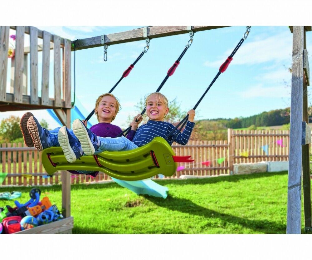 Big snake-swing seggiolino altalena 2 posti, in plastica, portata 50 kg, con corde regolabili in altezza, + 5 anni, 800056743 - SMOBY