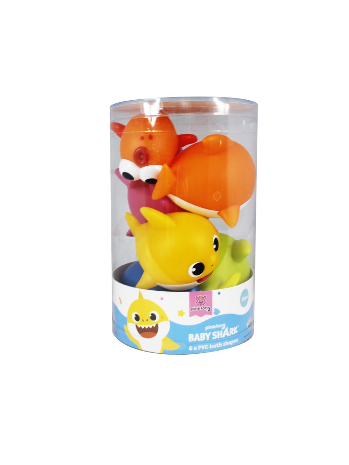 Baby shark - set 6 personaggi in barattolo - Baby Shark