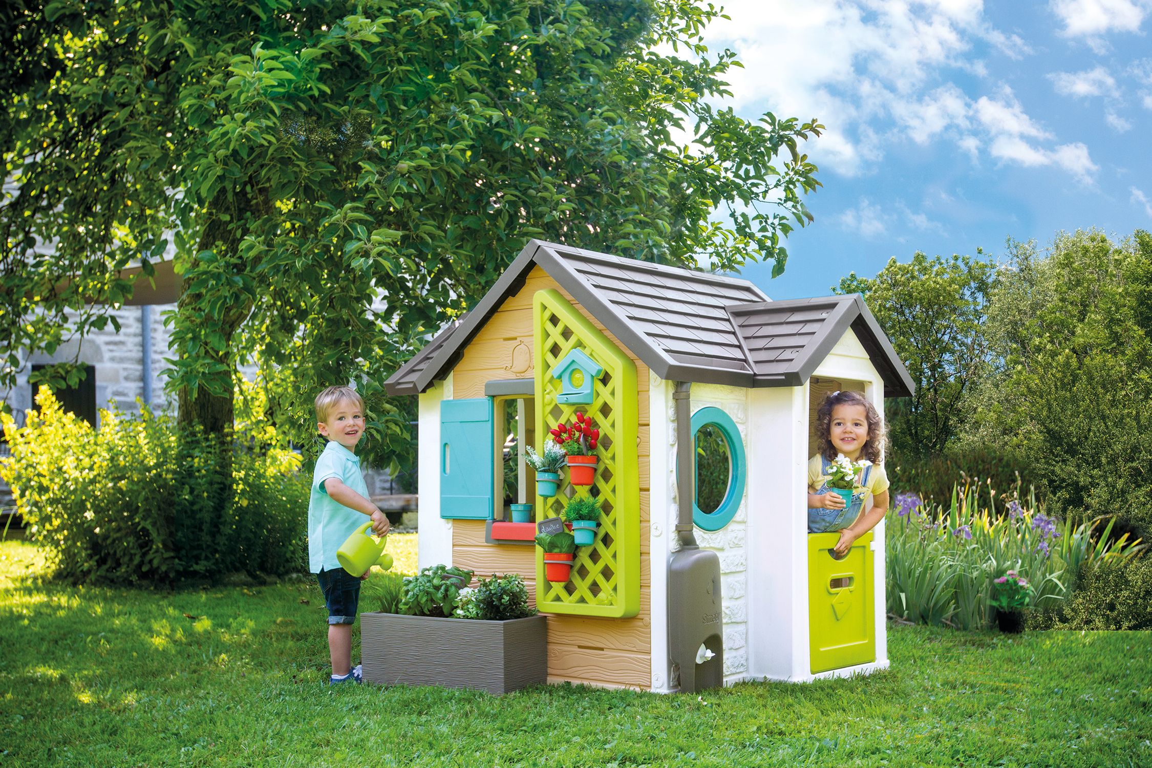 Smoby - garden house con accessori per il giardinaggio, 7600810405 - SMOBY