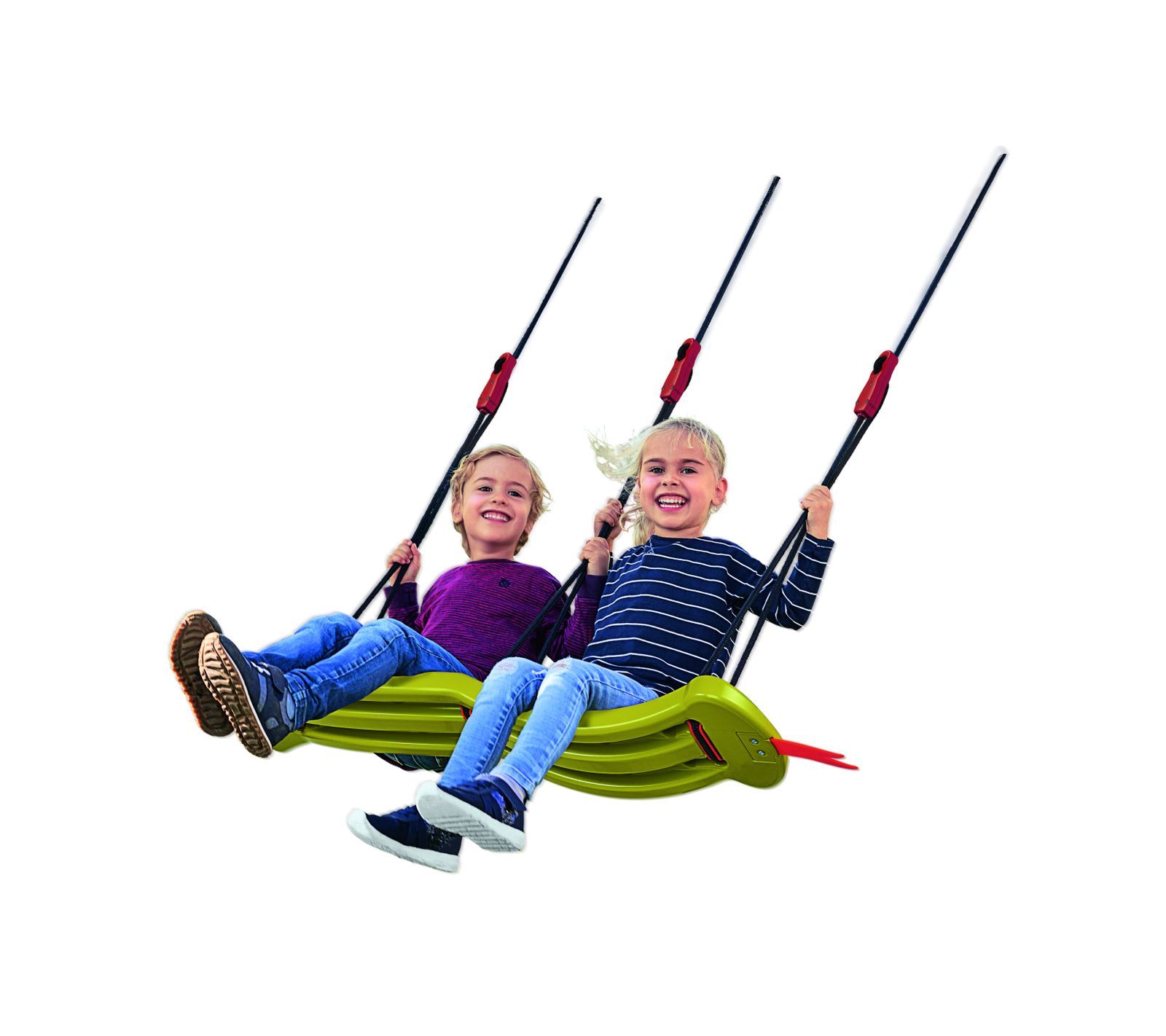 Big snake-swing seggiolino altalena 2 posti, in plastica, portata 50 kg, con corde regolabili in altezza, + 5 anni, 800056743 - SMOBY