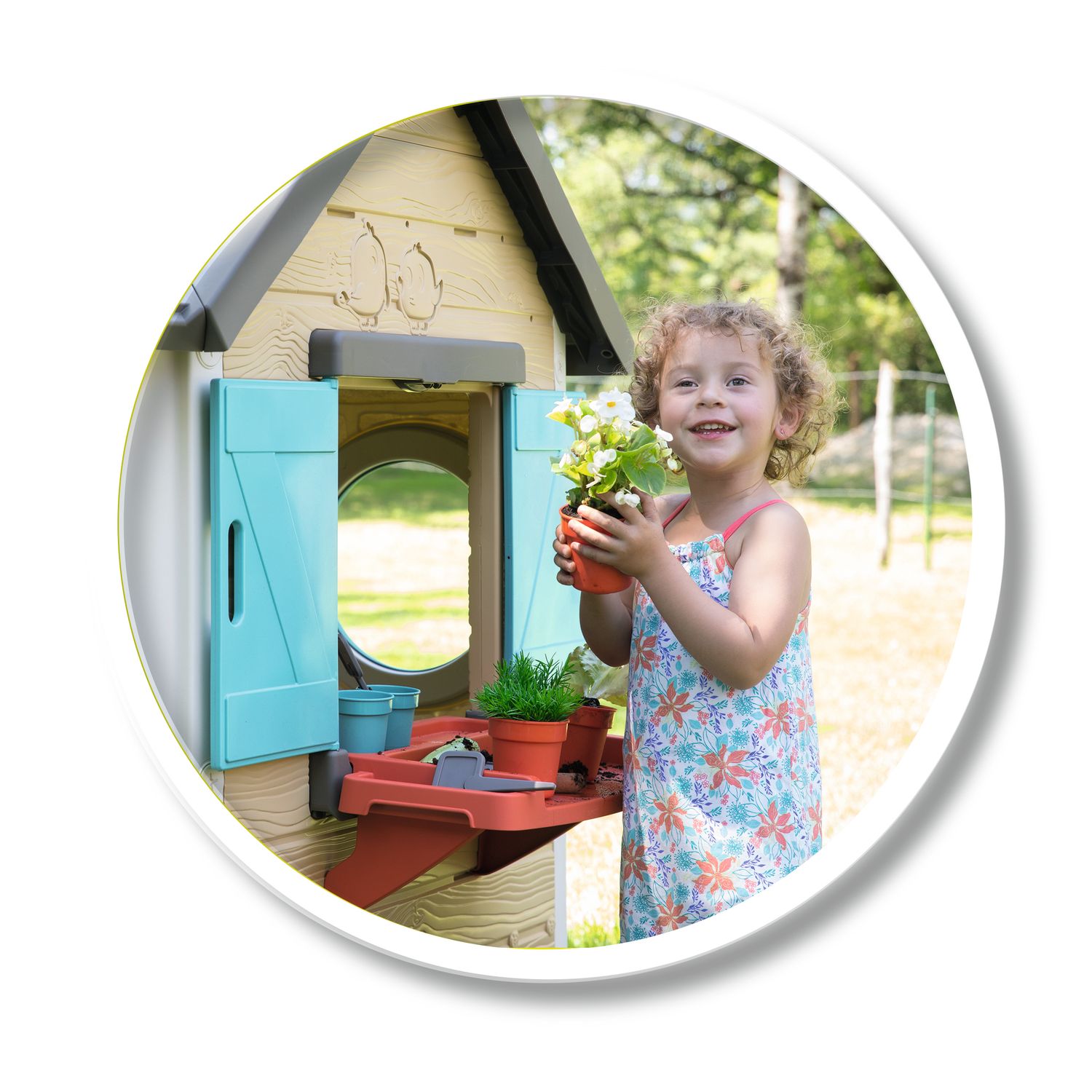 Smoby - garden house con accessori per il giardinaggio, 7600810405 - SMOBY