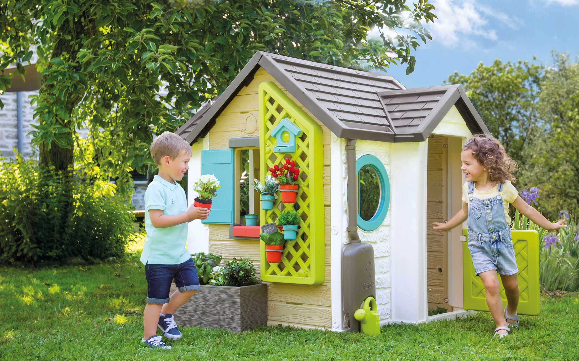 Smoby - garden house con accessori per il giardinaggio, 7600810405 - SMOBY