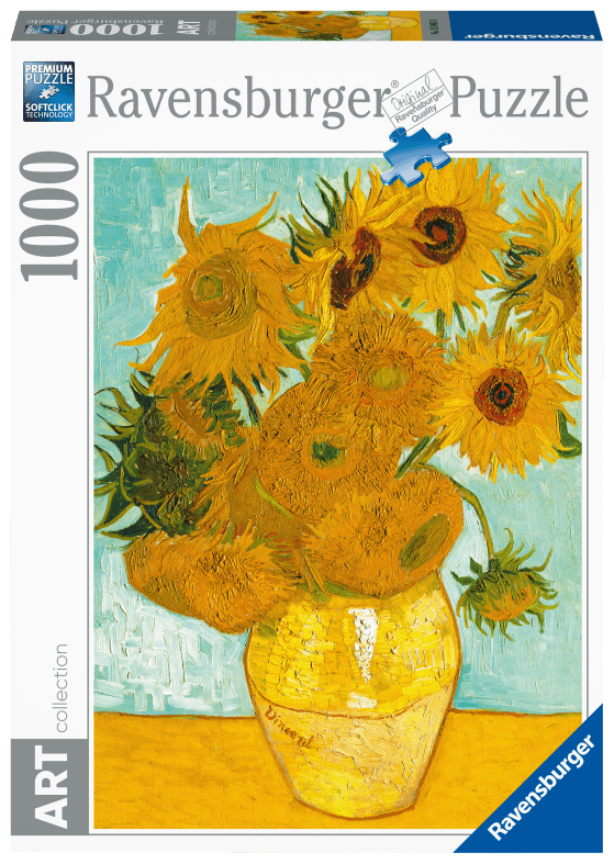 Ravensburger puzzle 1000 pezzi - vaso di girasoli - RAVENSBURGER