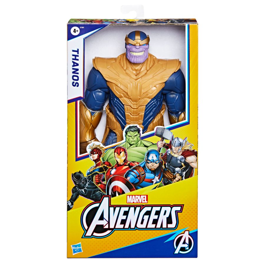 Marvel avengers titan hero series blast gear, action figure di thanos (classe deluxe), di 30 cm, per bambini dai 4 anni in su - Avengers, MARVEL