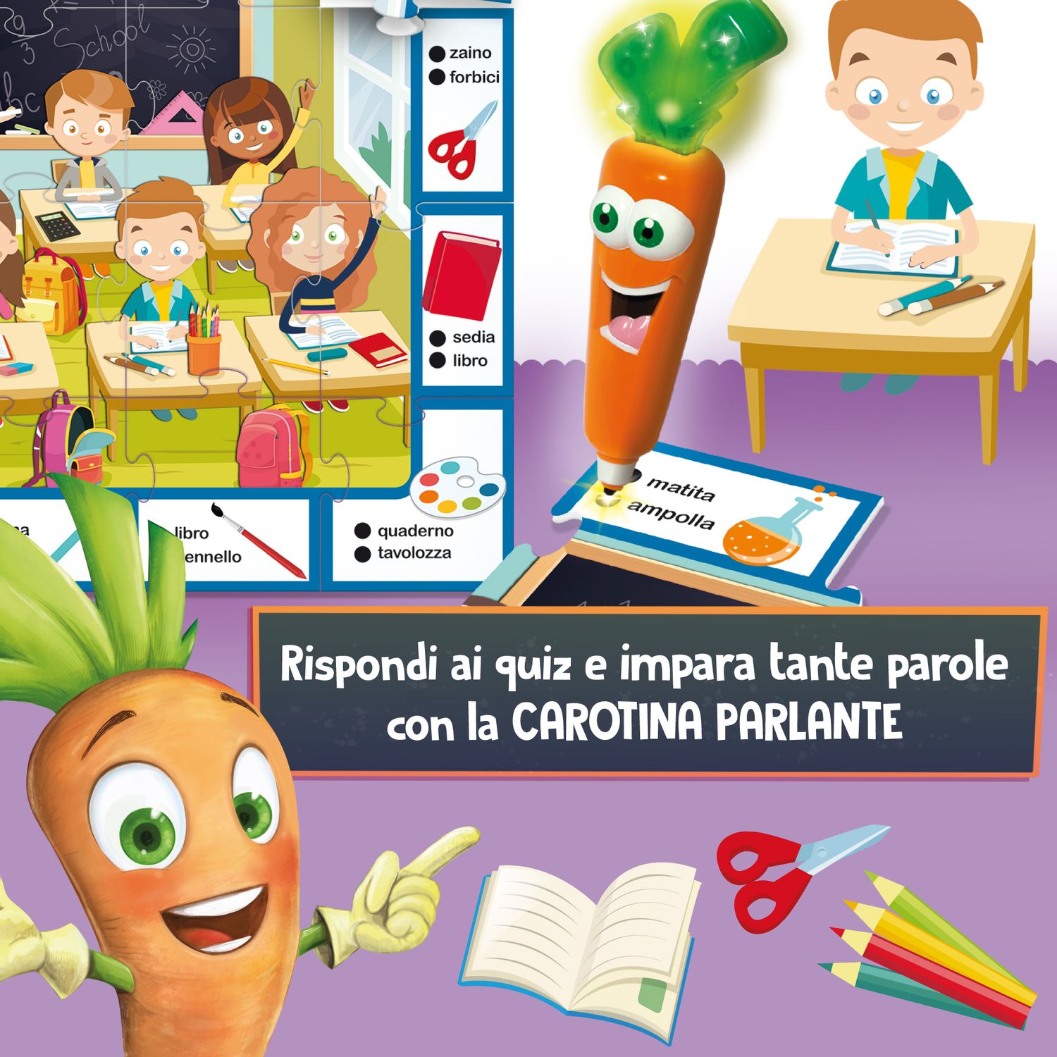 Lisciani - carotina va a scuola - LISCIANI