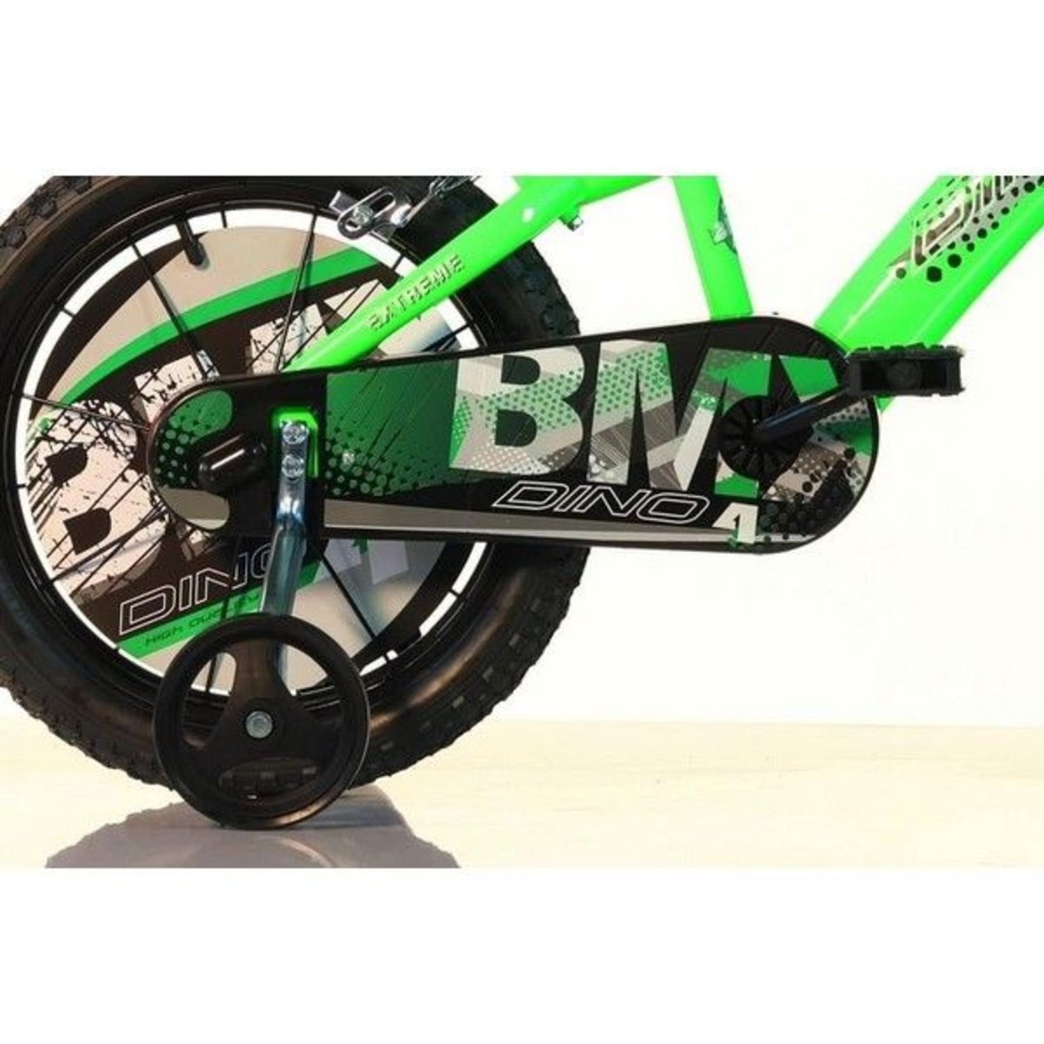 Bicicletta bmx per bambini da 16 pollici con freno anteriore, ruote in composto e gomme eva, pignone fisso posteriore - adatta per bambini dagli 8-12 anni - DINO BIKES