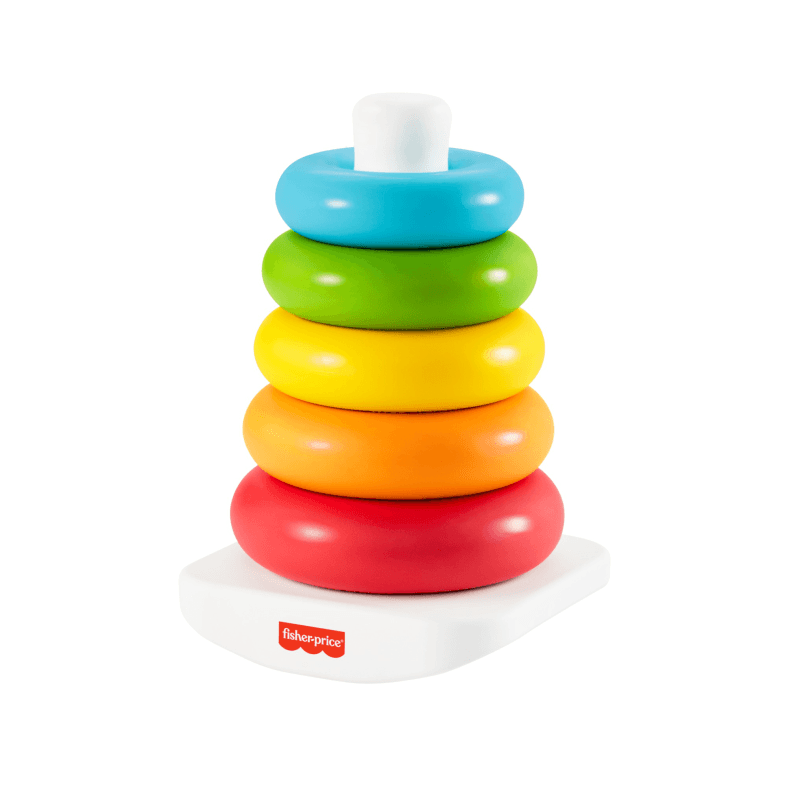 Fisher-price piramide 5 anelli eco, in materiali vegetali, giocattolo impilabile - FISHER-PRICE