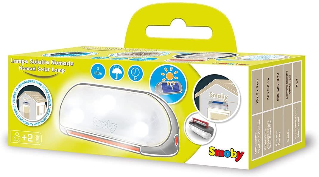 Smoby - lampada solare portatile, + 2 anni, 7600810910 - SMOBY