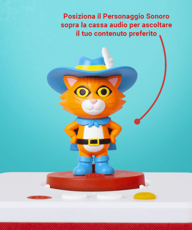 Personaggio sonoro il gatto con gli stivali - faba - FABA