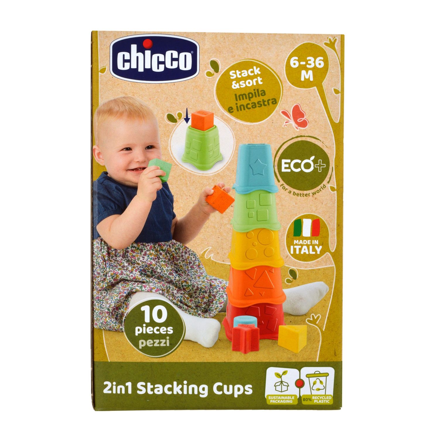 Tazze impilabili 2in1 eco+ - Chicco