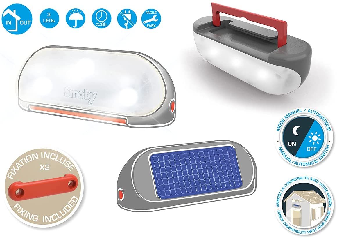 Smoby - lampada solare portatile, + 2 anni, 7600810910 - SMOBY