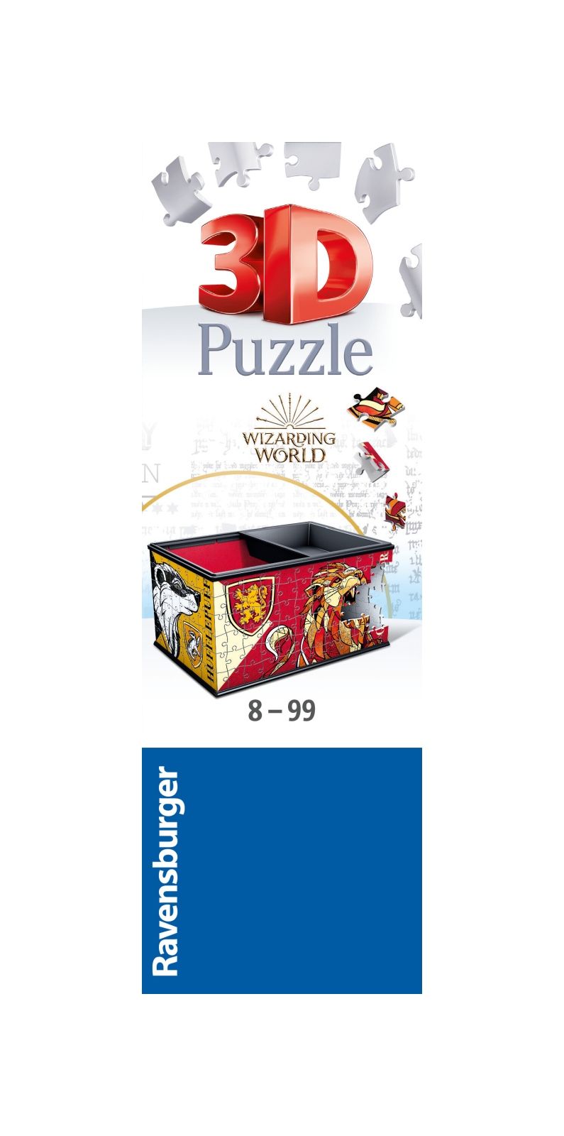 Ravensburger - 3d puzzle organizer da scrivania harry potter, 223 pezzi, 8+ anni - Harry Potter, RAVENSBURGER, RAVENSBURGER 3D PUZZLE