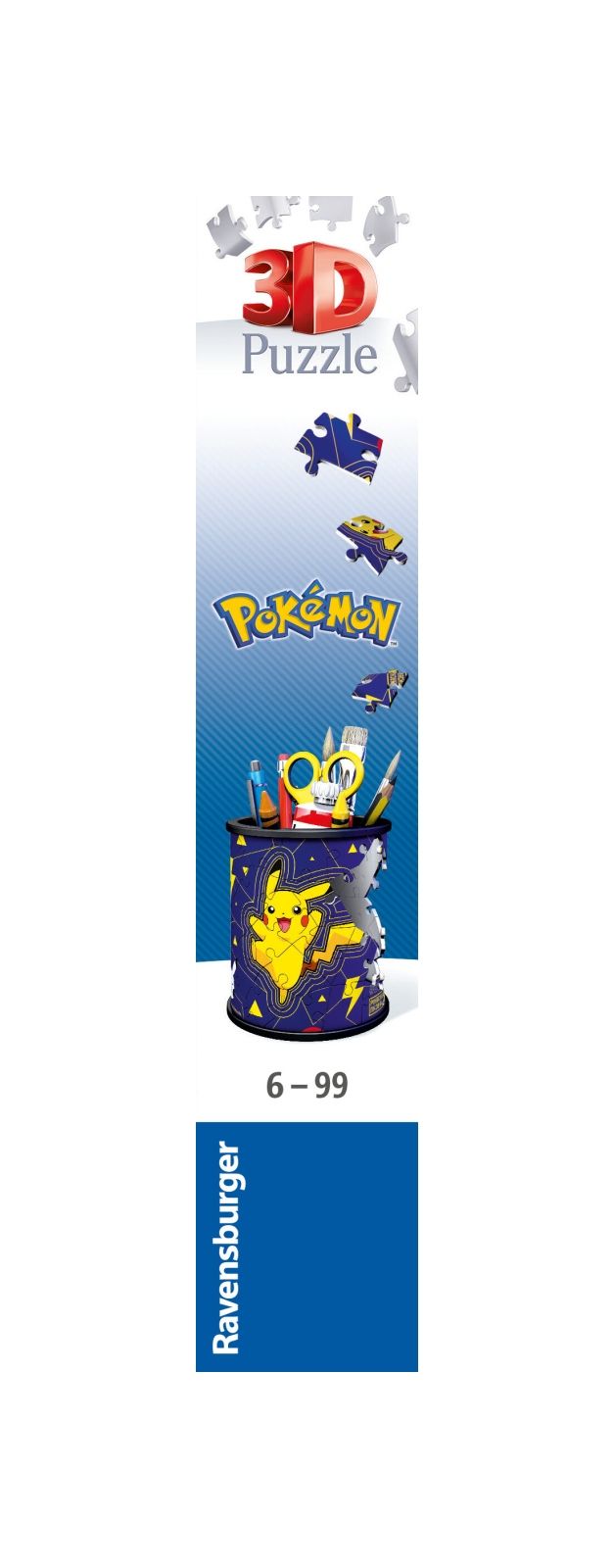 Ravensburger - 3d puzzle portapenne pokémon, 54 pezzi, 6+ anni - POKEMON, RAVENSBURGER, RAVENSBURGER 3D PUZZLE