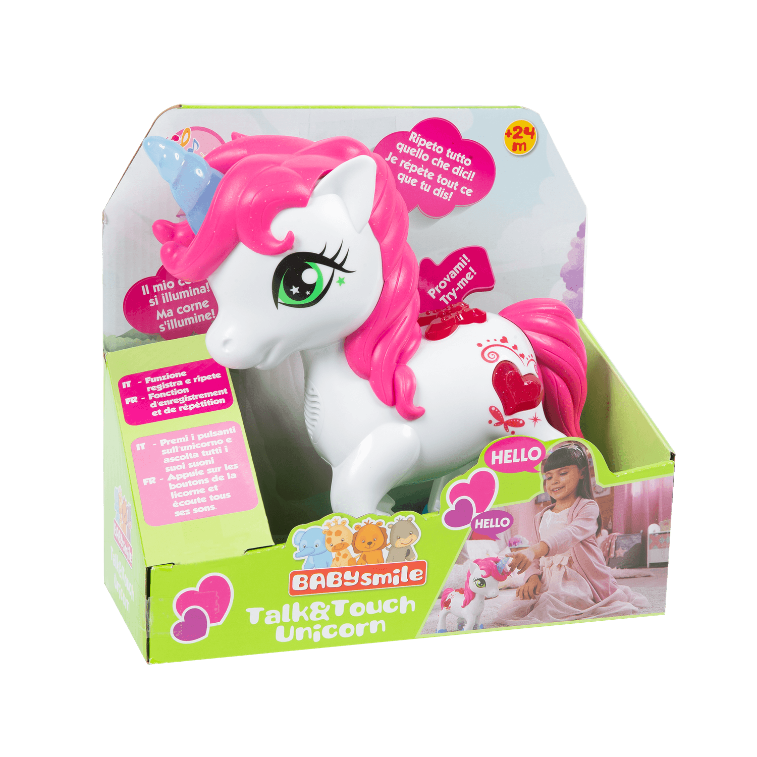 Unicorno interattivo - talk &amp; touch - BABY SMILE