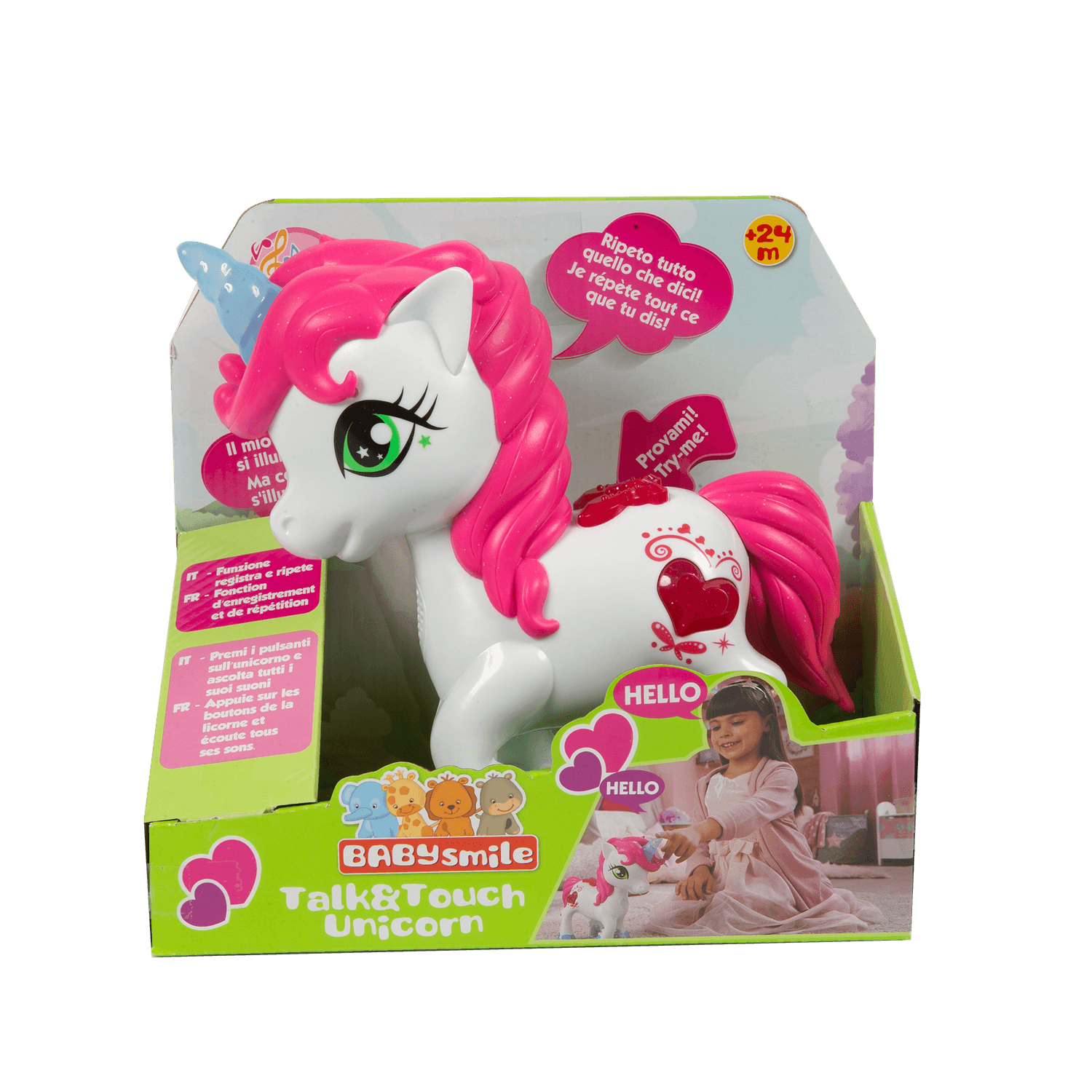 Unicorno interattivo - talk &amp; touch - BABY SMILE